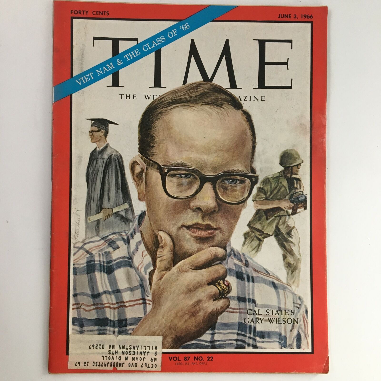 Time Magazine June 3 1966 Vol 87 #22 Cal State's Gary Wilson & Class of 1966