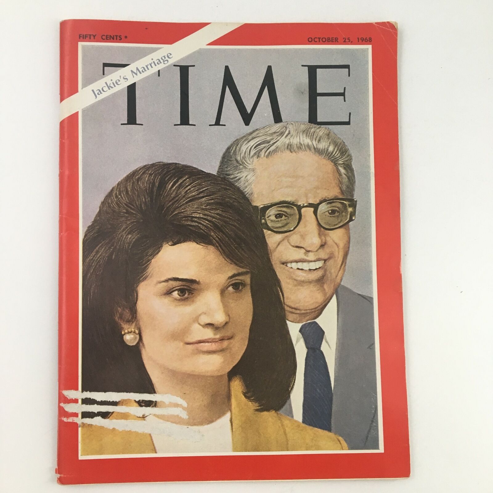 Time Magazine October 25 1968 Vol. 92 No. 17 Jacqueline & Aristotle Onassis