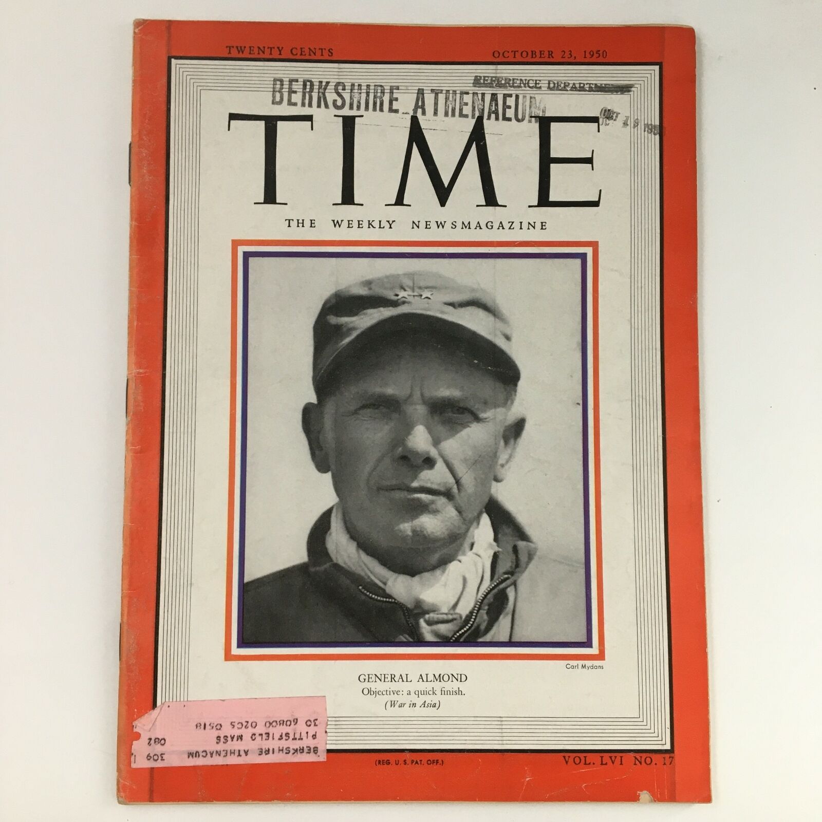 Time Magazine October 23 1950 Vol 56 #17 Senior Officer General Edward Almond