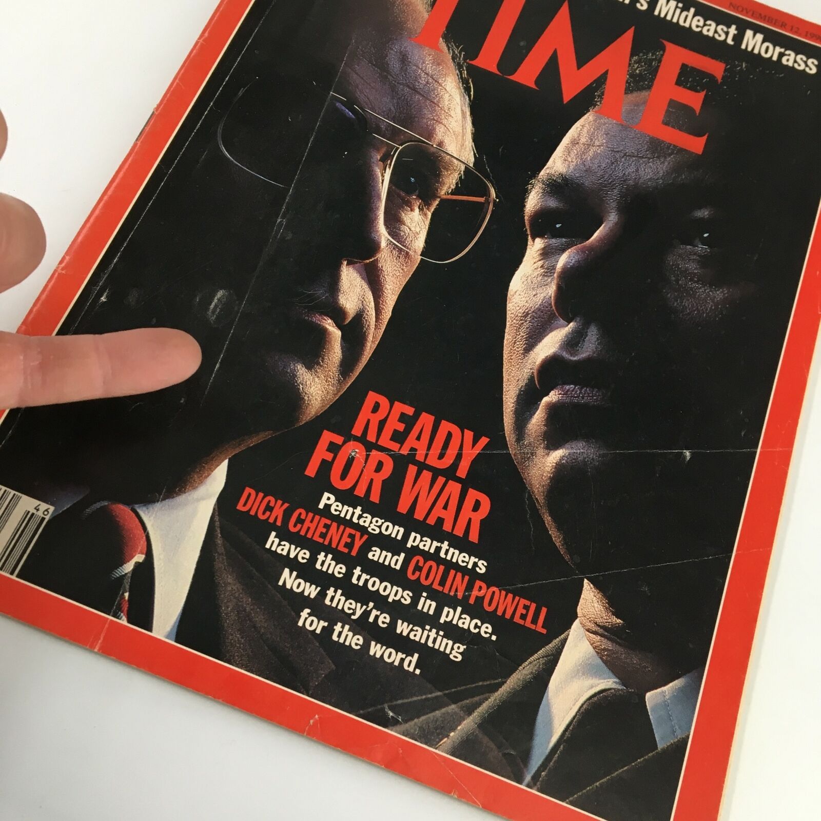 Time Magazine November 12 1990 Dick Cheney and Colin Powell No Label