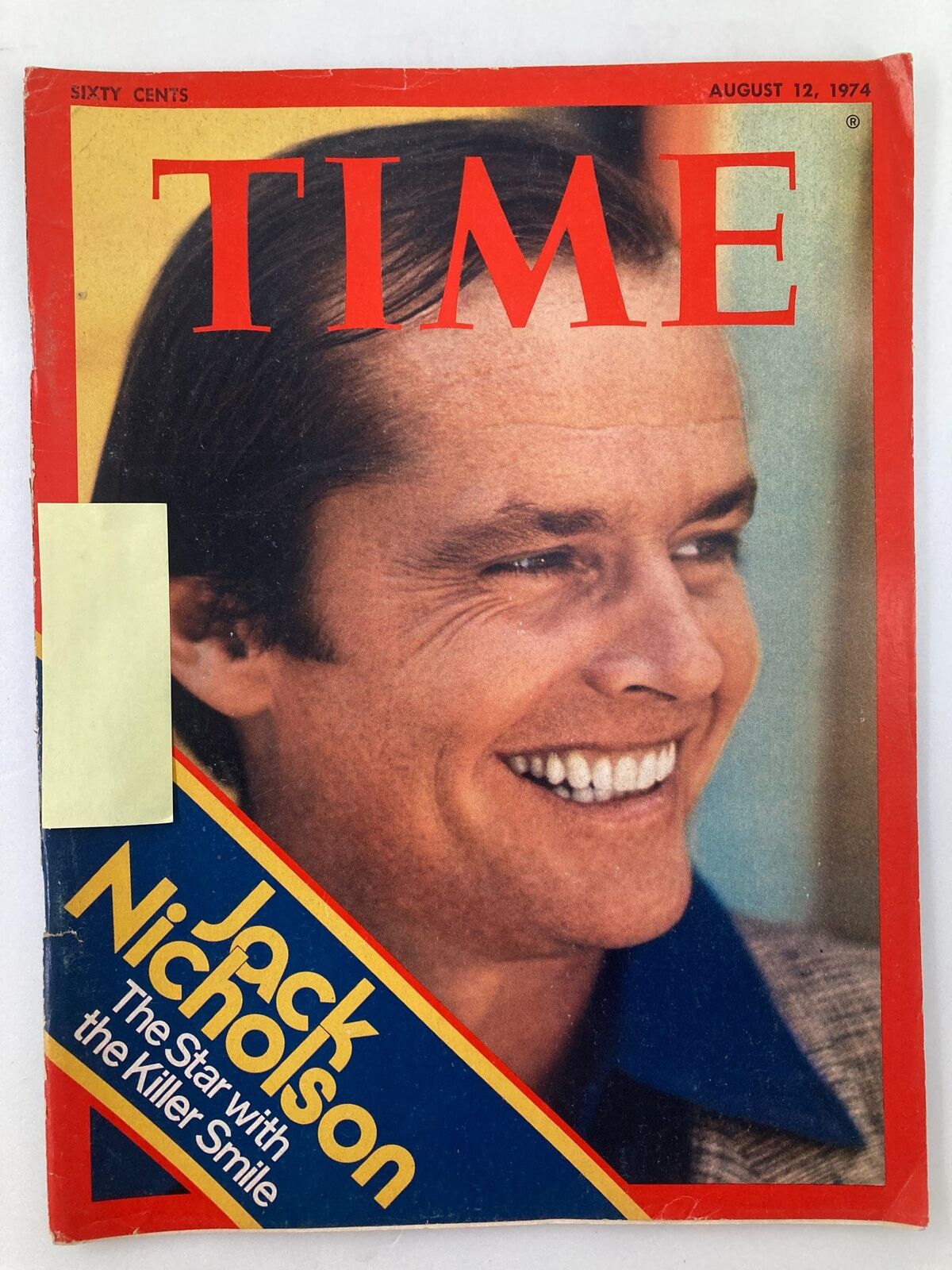 VTG Time Magazine August 12 1974 Jack Nicholson Star with The Killer Smile