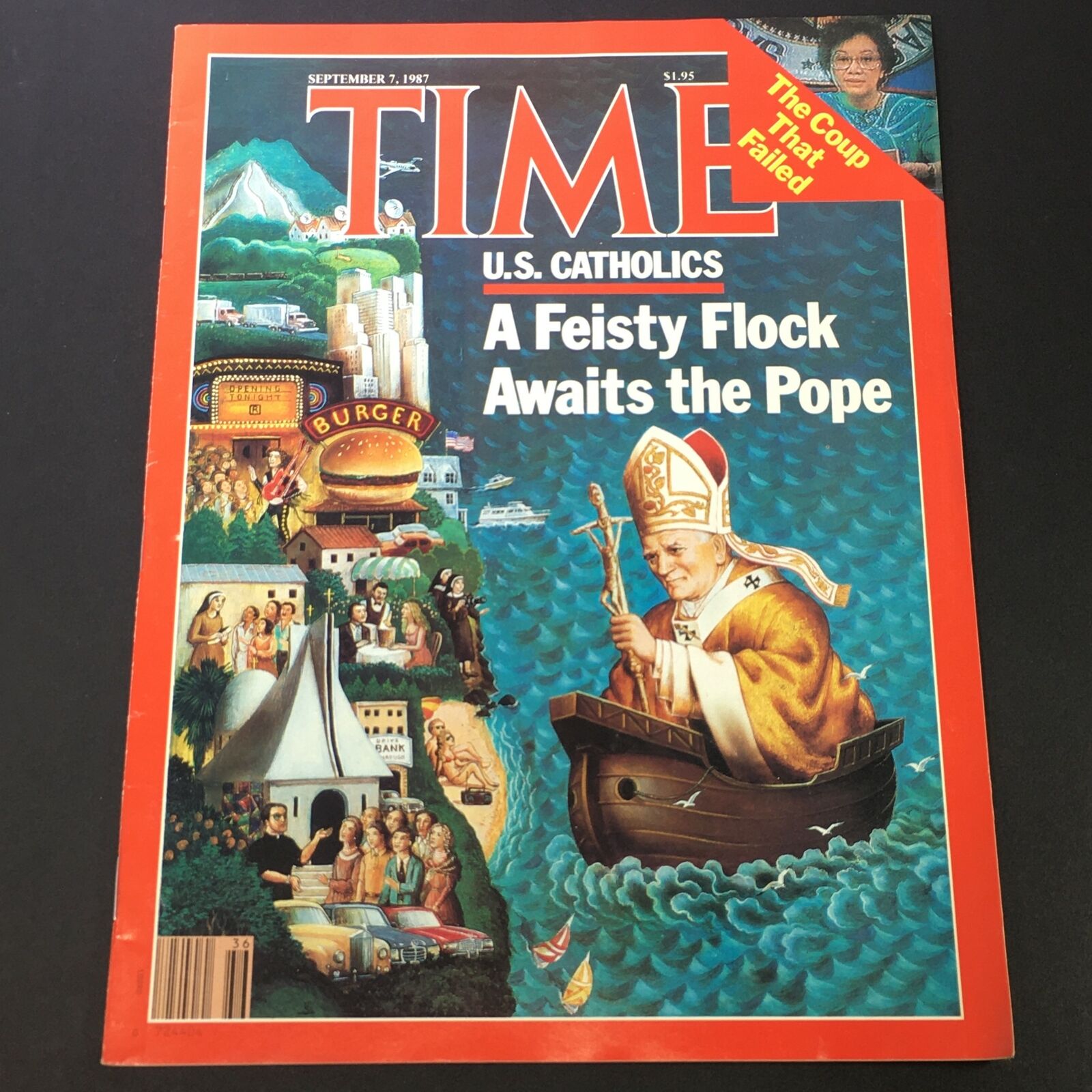 VTG Time Magazine September 7 1987 - U.S. Catholics A Feisty Flock Awaits Pope