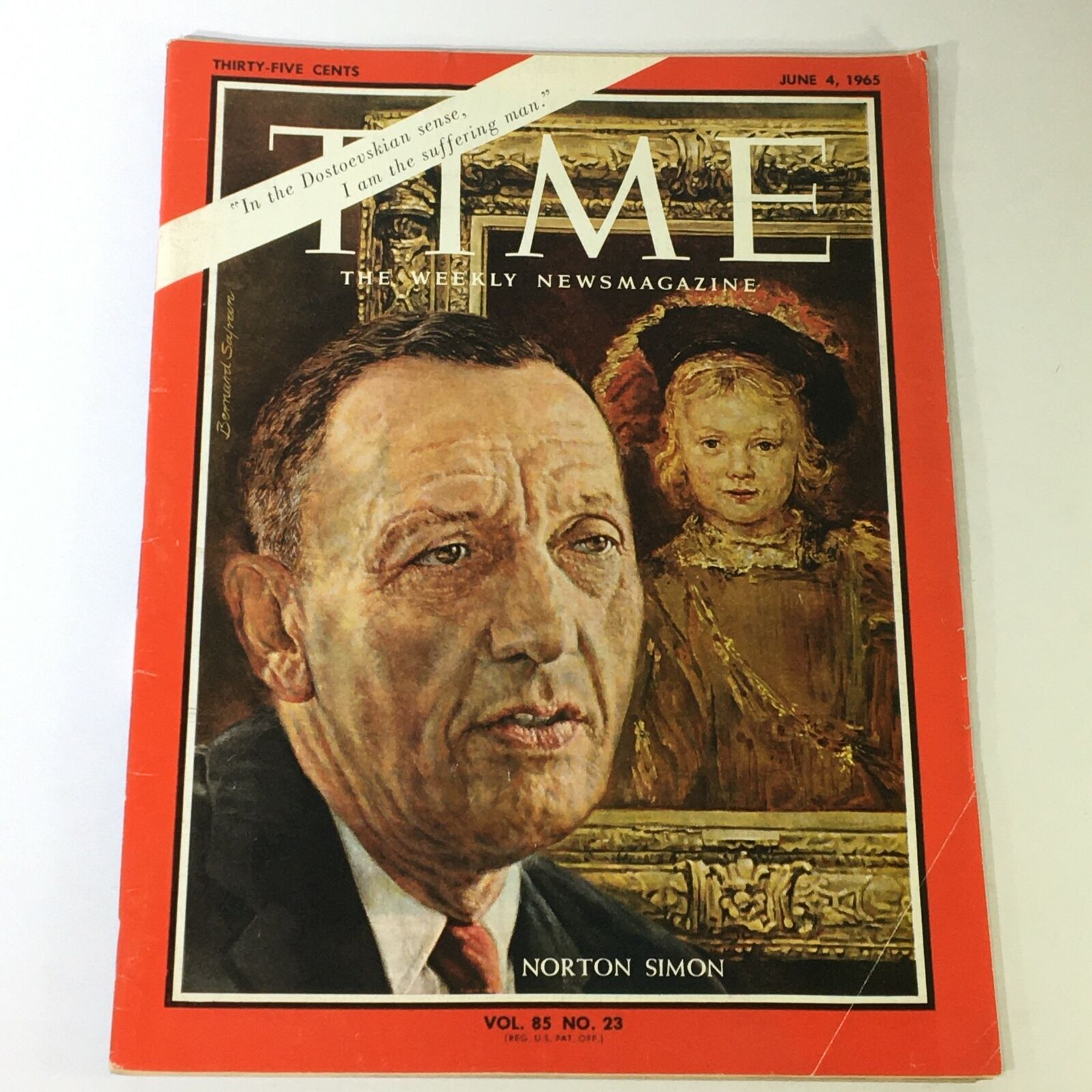 VTG Time Magazine June 4 1965 - Norton Simon, In The Dostoevskian Sense