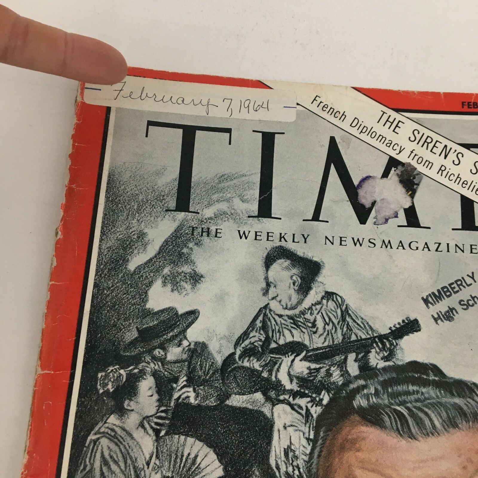 Time Magazine February 7 1964 Foreign Minister Couve De Murville No Label