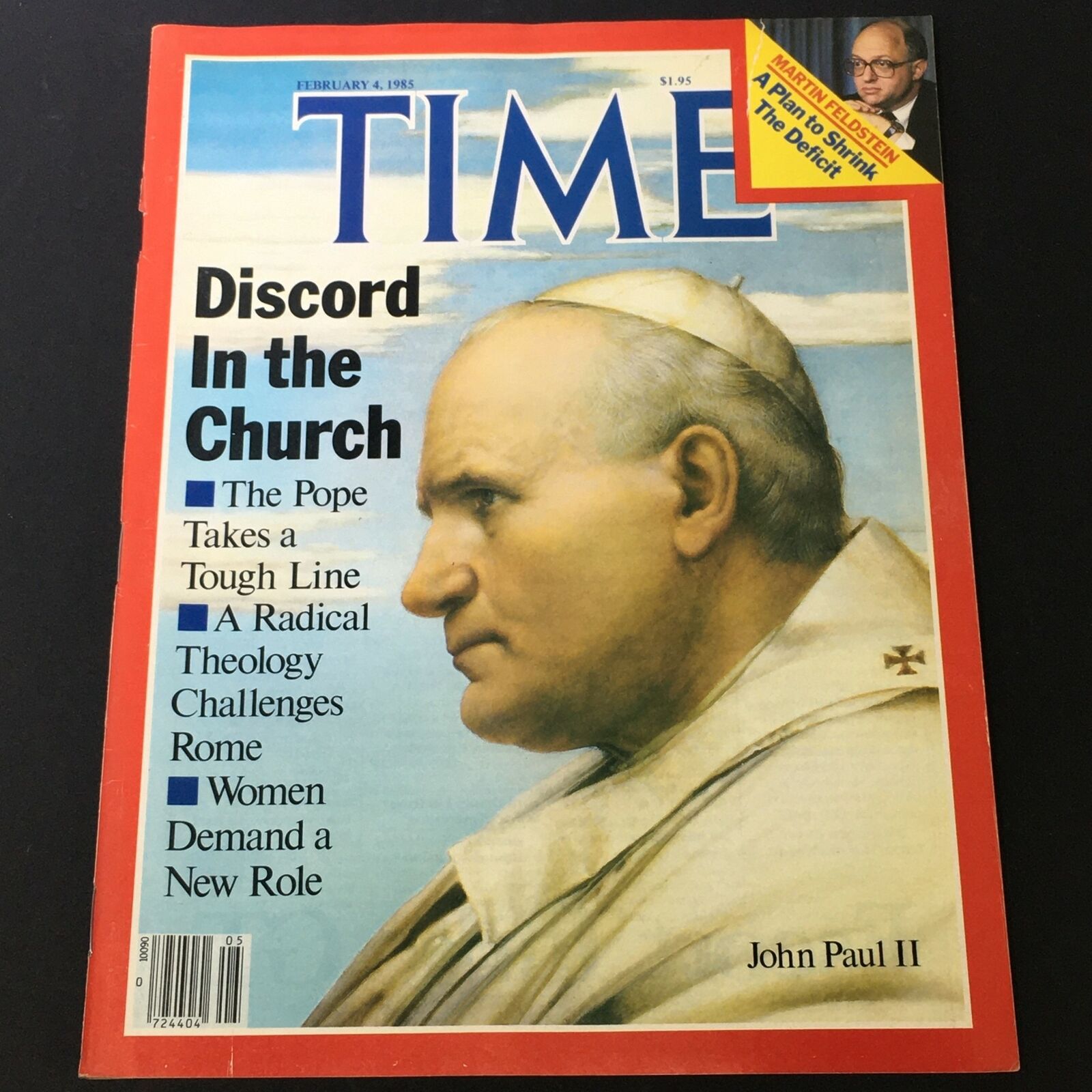 VTG Time Magazine February 4 1985 - Pope John Paul II / Martin Feldstein