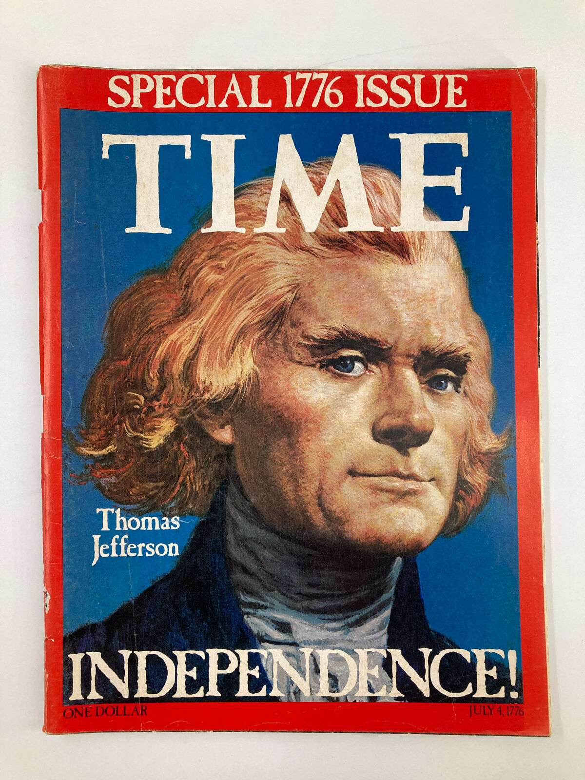 VTG Time Magazine July 4 1776 Thomas Jefferson Independence No Label