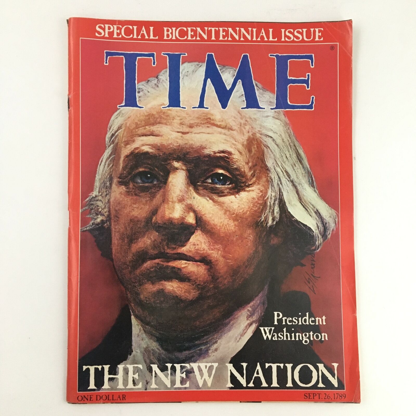 Time Magazine September 26 1789 Bicentennial Issue George Washington No Label