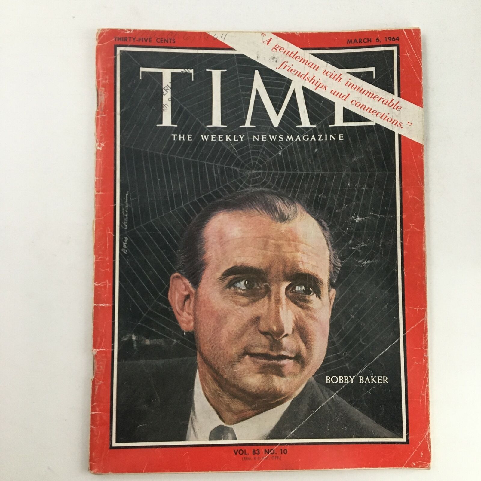 Time Magazine March 6 1964 Vol 83 #10 LBJ Political Adviser Bobby Baker No Label