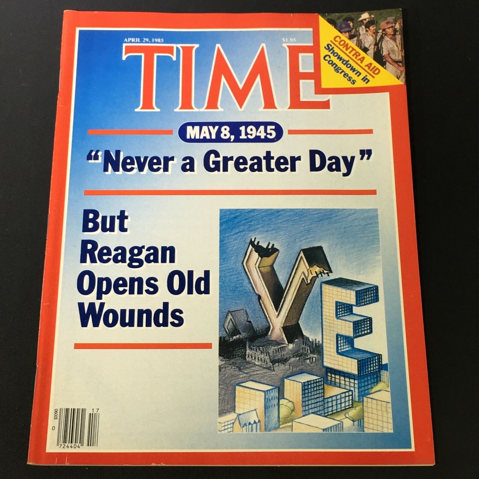 VTG Time Magazine April 29 1985 - Ronald Reagan / Contra Aid Showdown Congress