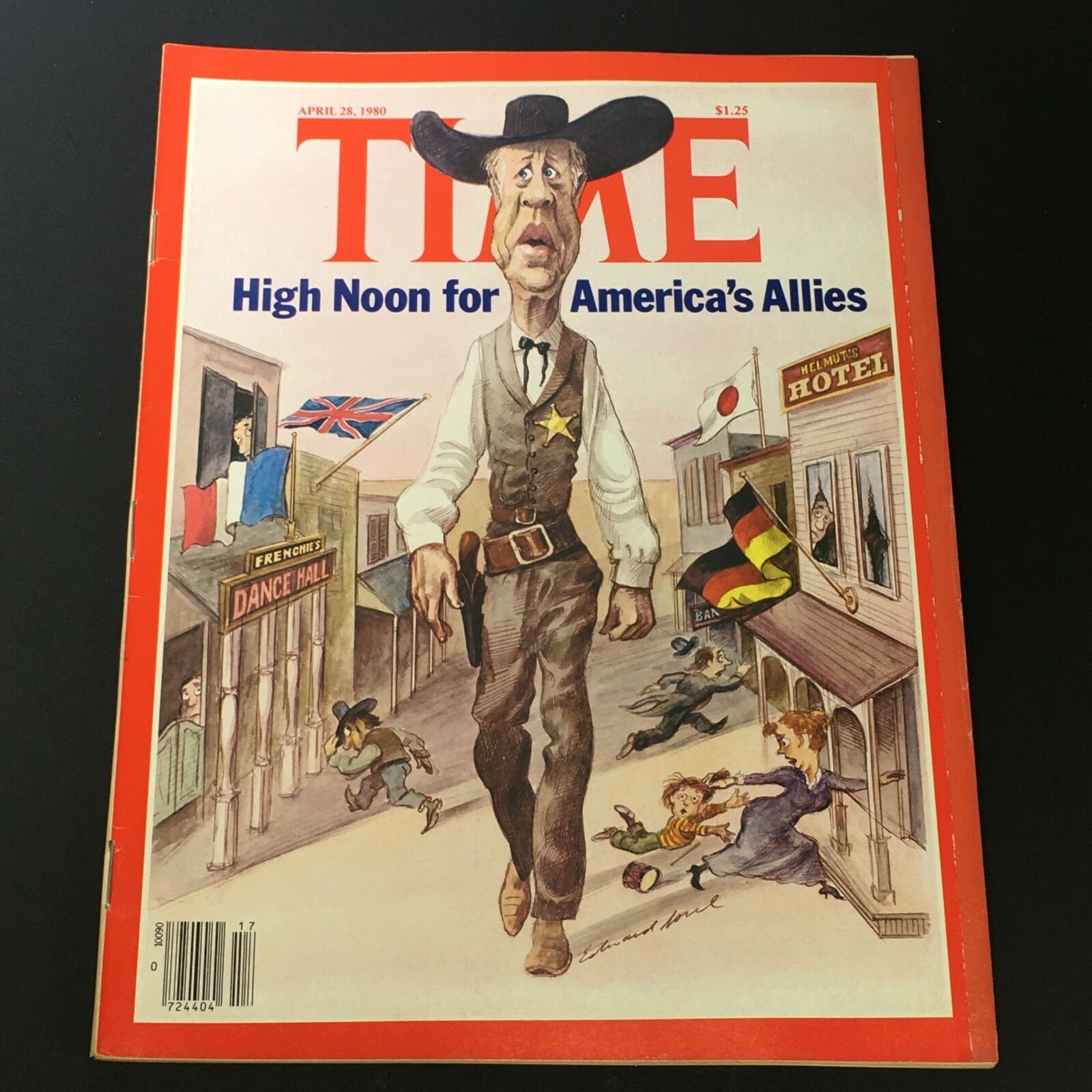 VTG Time Magazine April 28 1980 - Jimmy Carter Illustration / Newsstand