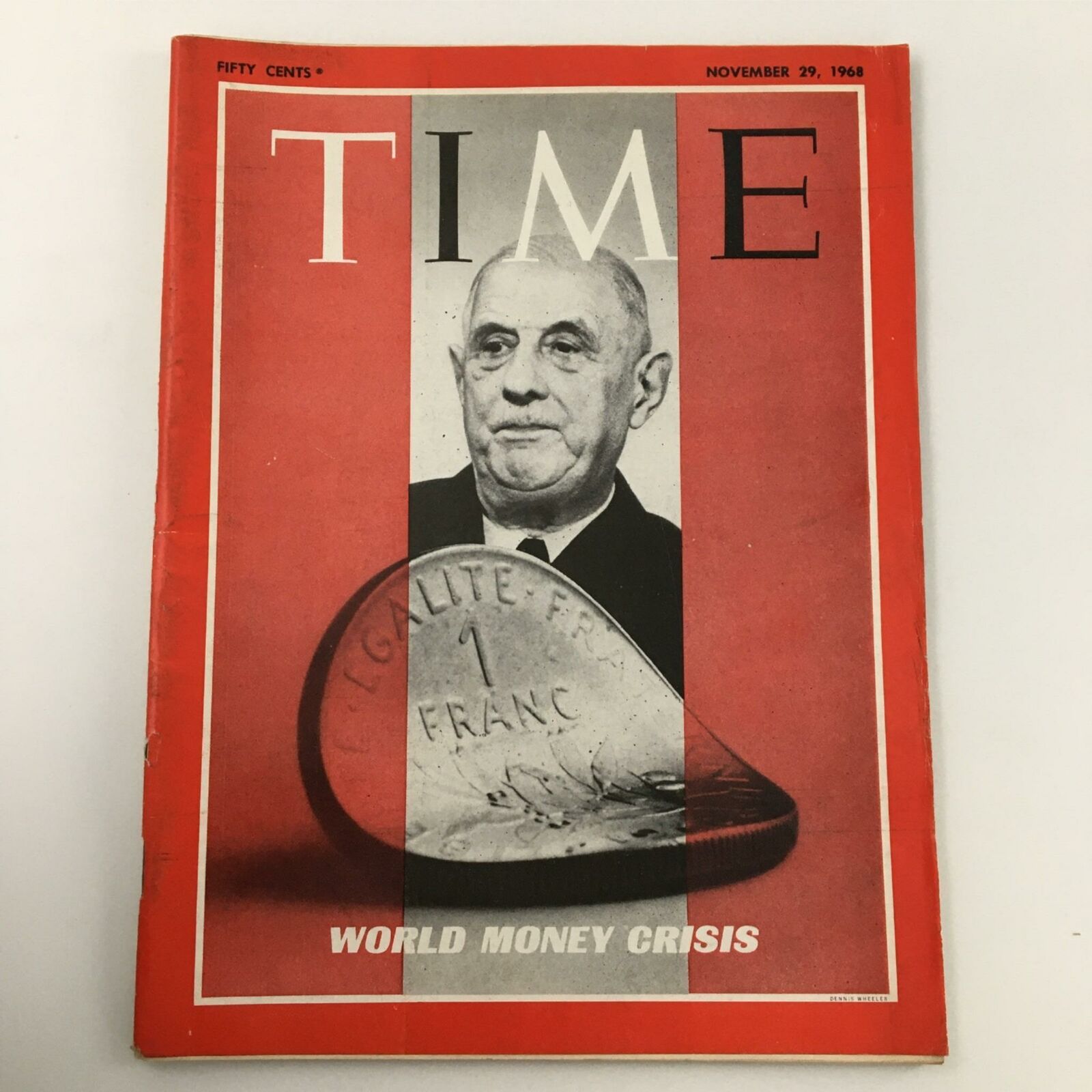 VTG Time Magazine November 29, 1968 World Money Crisis, Newsstand