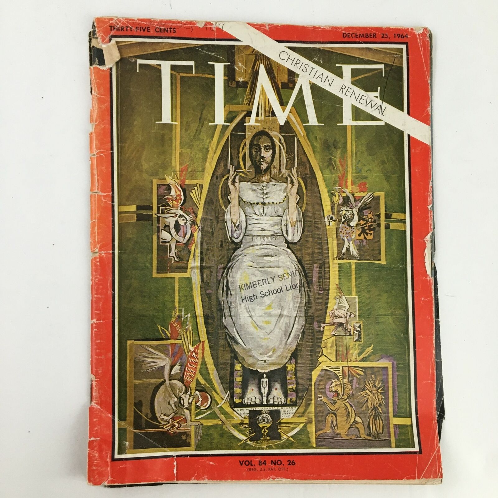 Time Magazine Vol 84 No. 26 December 25 1964 Christian Renewal No Label