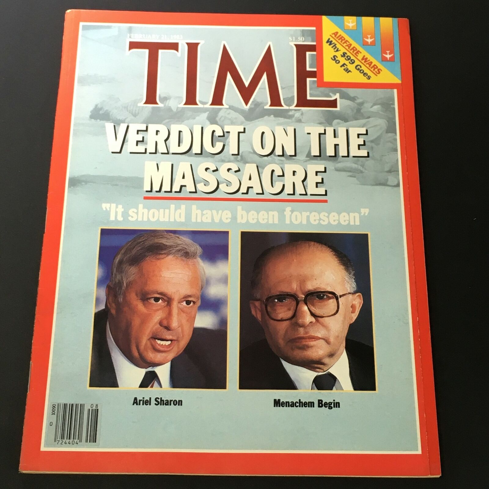 VTG Time Magazine February 21 1983 - Ariel Sharon / Menachem Begin