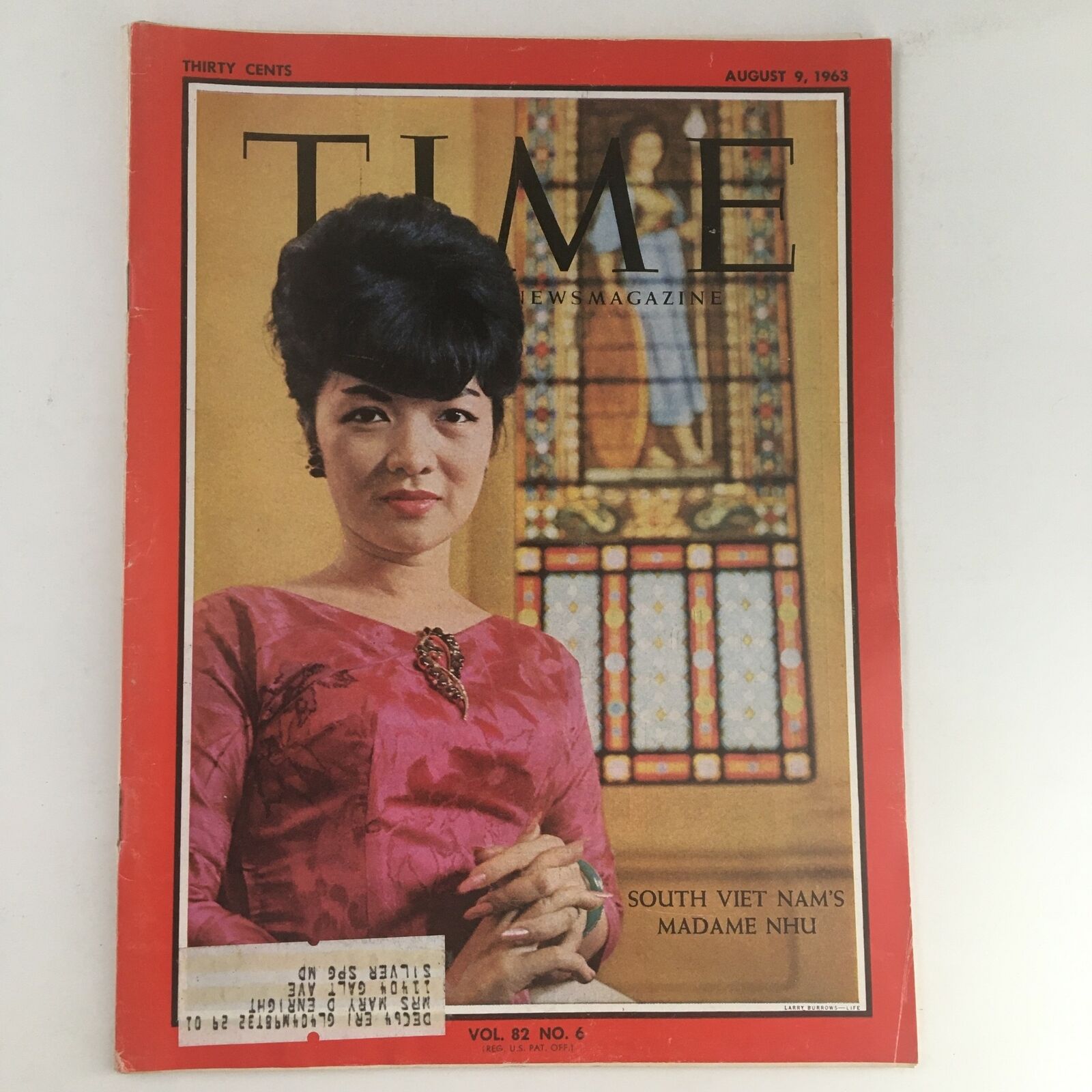 Time Magazine August 9 1963 Vol. 82 No. 6 South Viet Nam's Madame Nhu