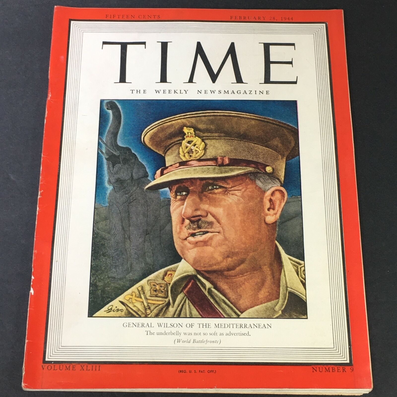 VTG Time Magazine Vol. 43 #9 February 8 1944 - General Henry Maitland Wilson