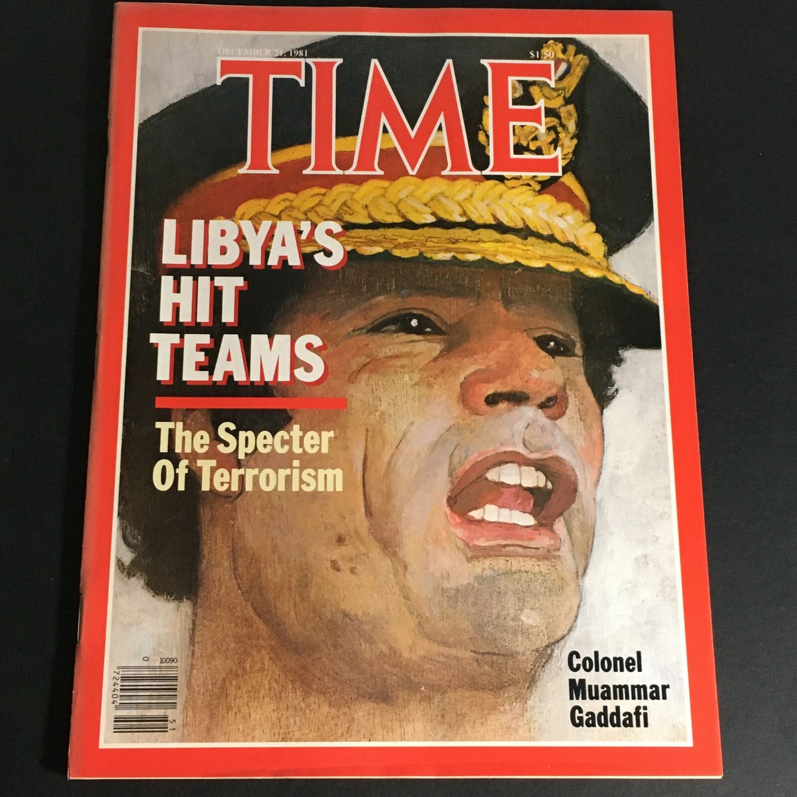 VTG Time Magazine December 21 1981 - Libya's Colonel Muammar Gadafi