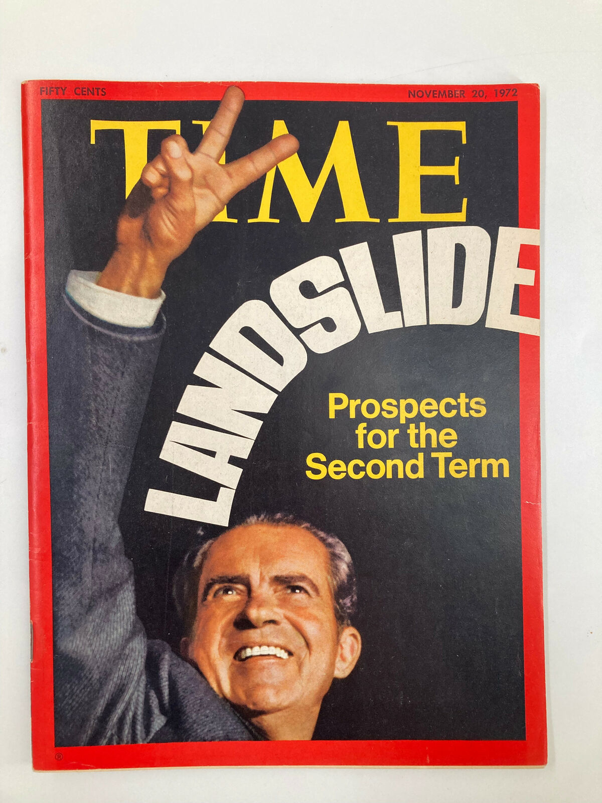 VTG Time Magazine November 20 1972 Richard Nixon for the Second Term No Label