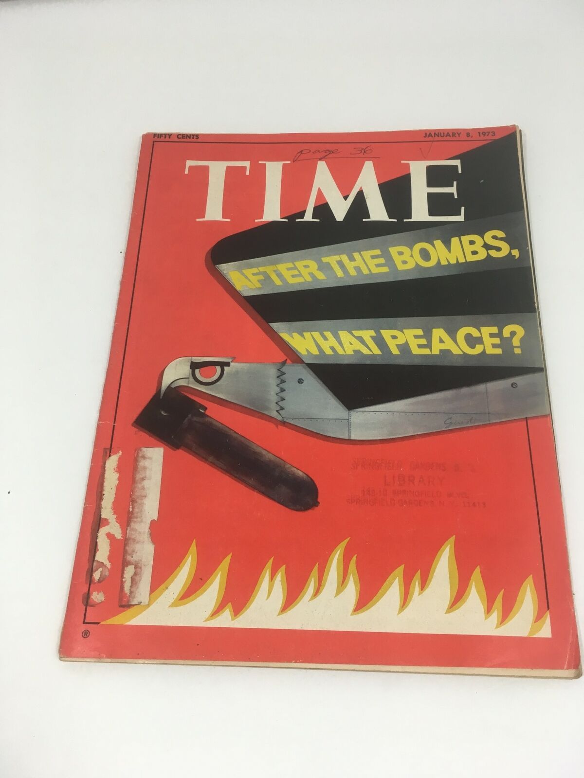 Time Magazine: After the Bombs, What Peace? January 8 1973