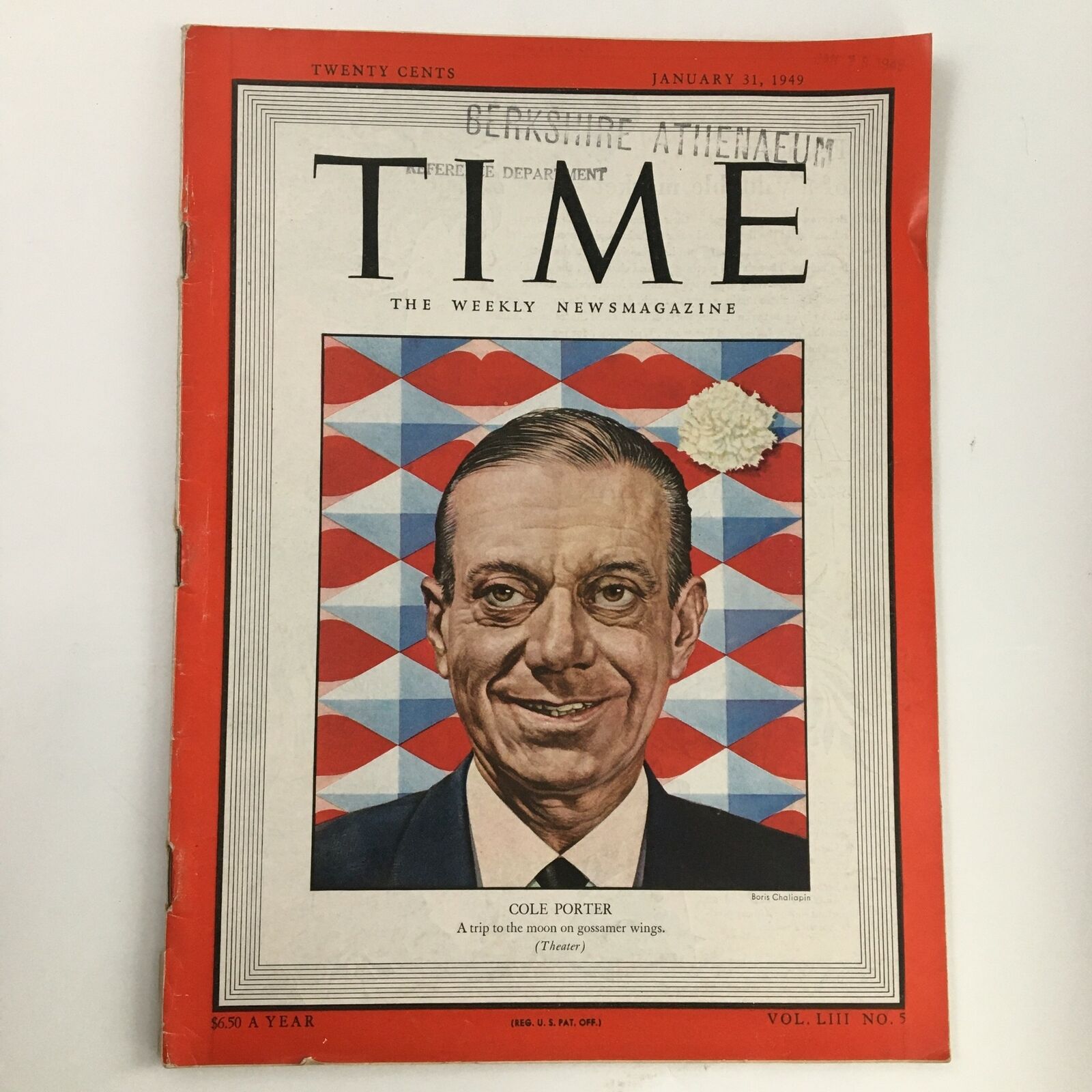 Time Magazine January 11 1949 Vol 53 #5 American Composer Cole Porter