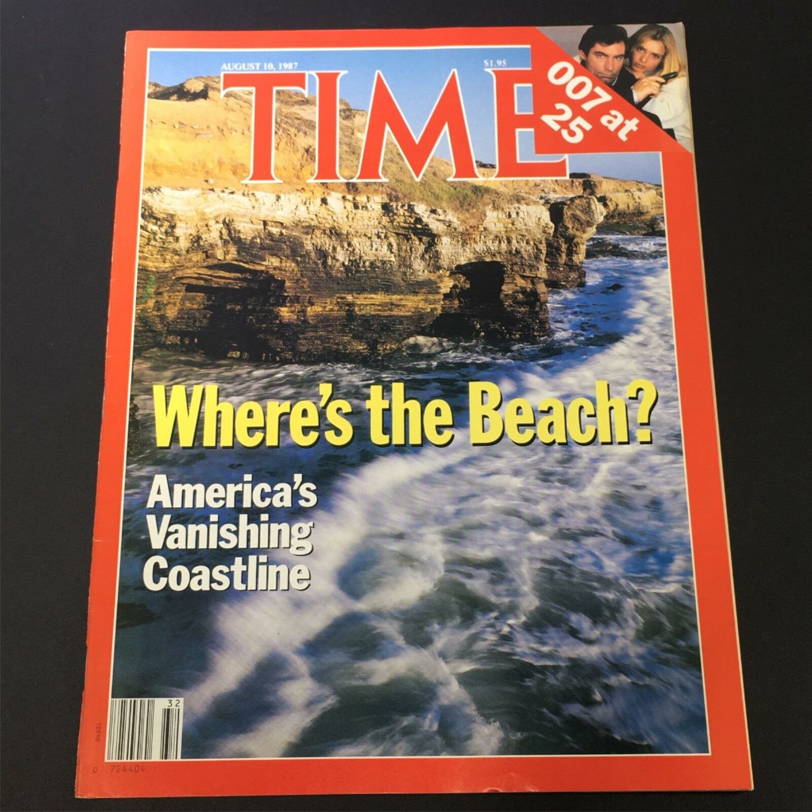 VTG Time Magazine August 10 1987 - America's Vanishing Coastline / 007 at 25