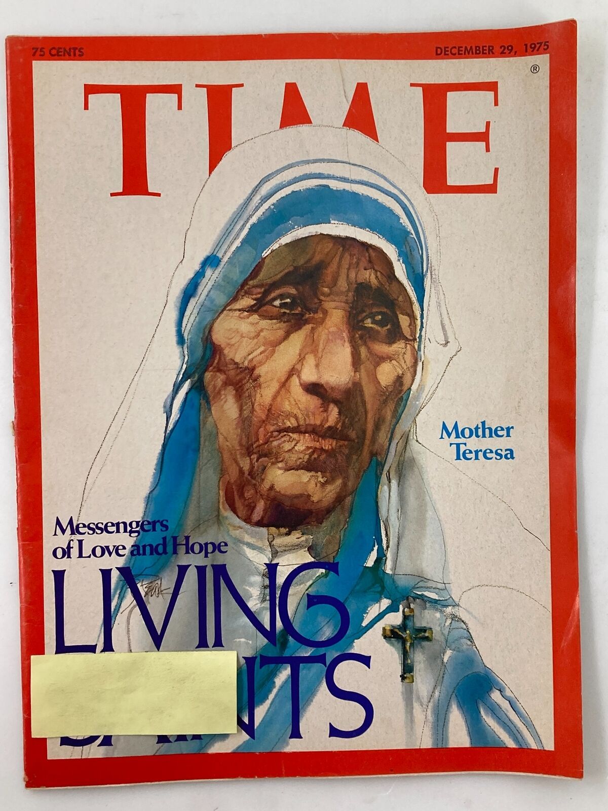 VTG Time Magazine December 29 1975 Mother Teresa Messengers of Love and Hope