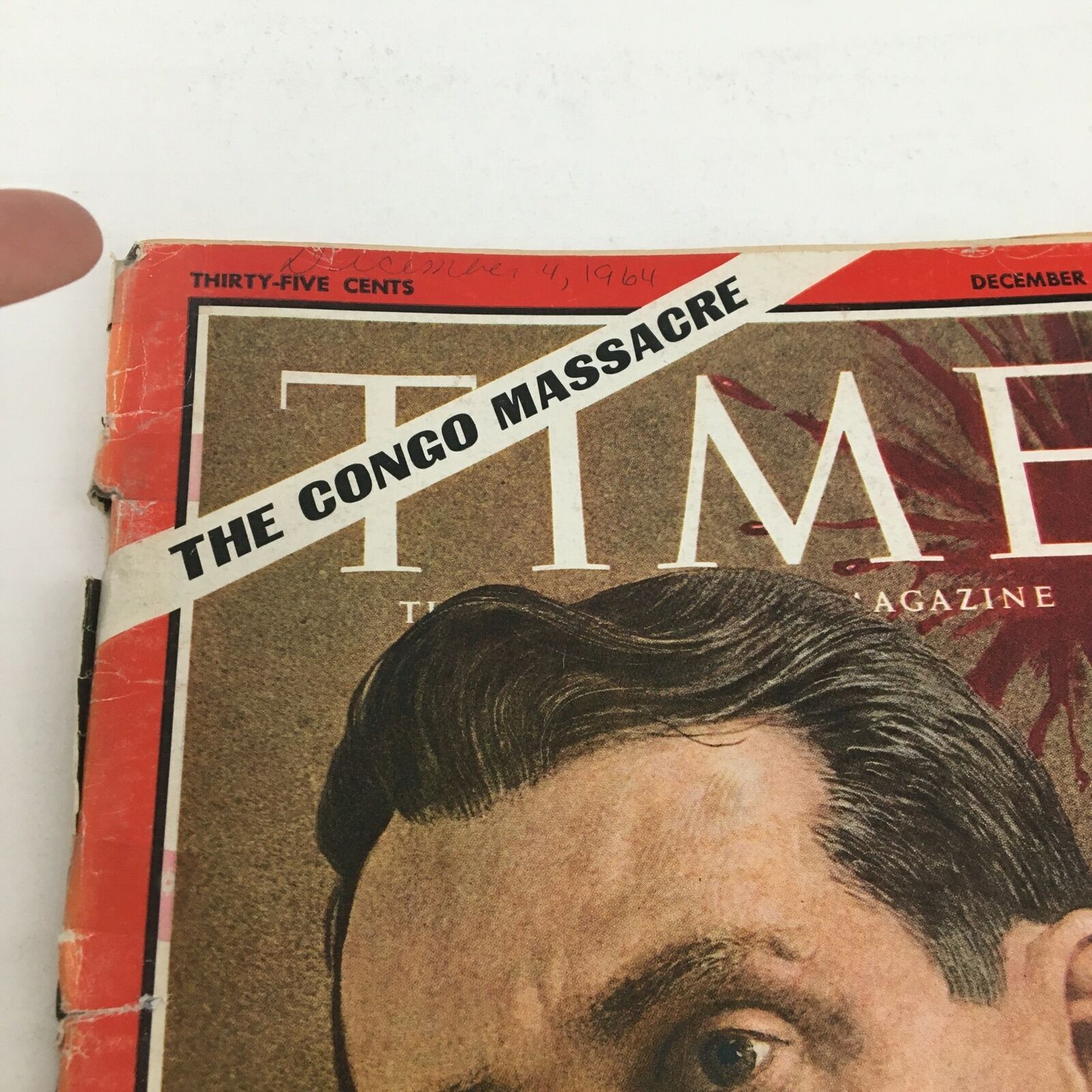 Time Magazine December 4 1964 The Congo Massacre Dr. Paul Carlson No Label