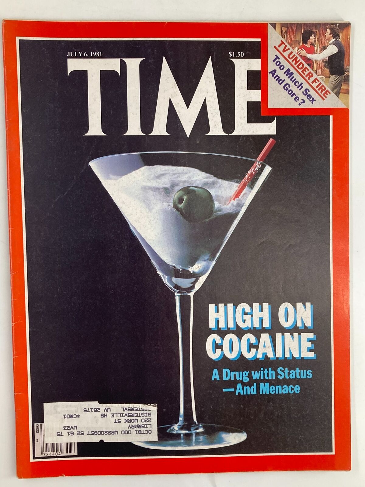 VTG Time Magazine July 6 1981 High on Cocaine A Drug with Status and Menace