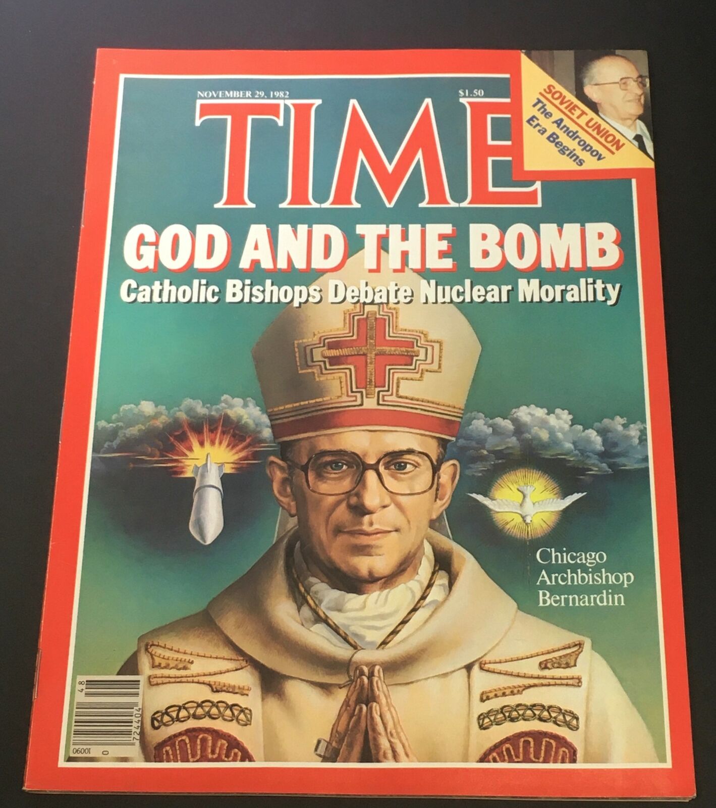 VTG Time Magazine November 29 1982 - Chicago Archbishop Bernardin / Newsstand