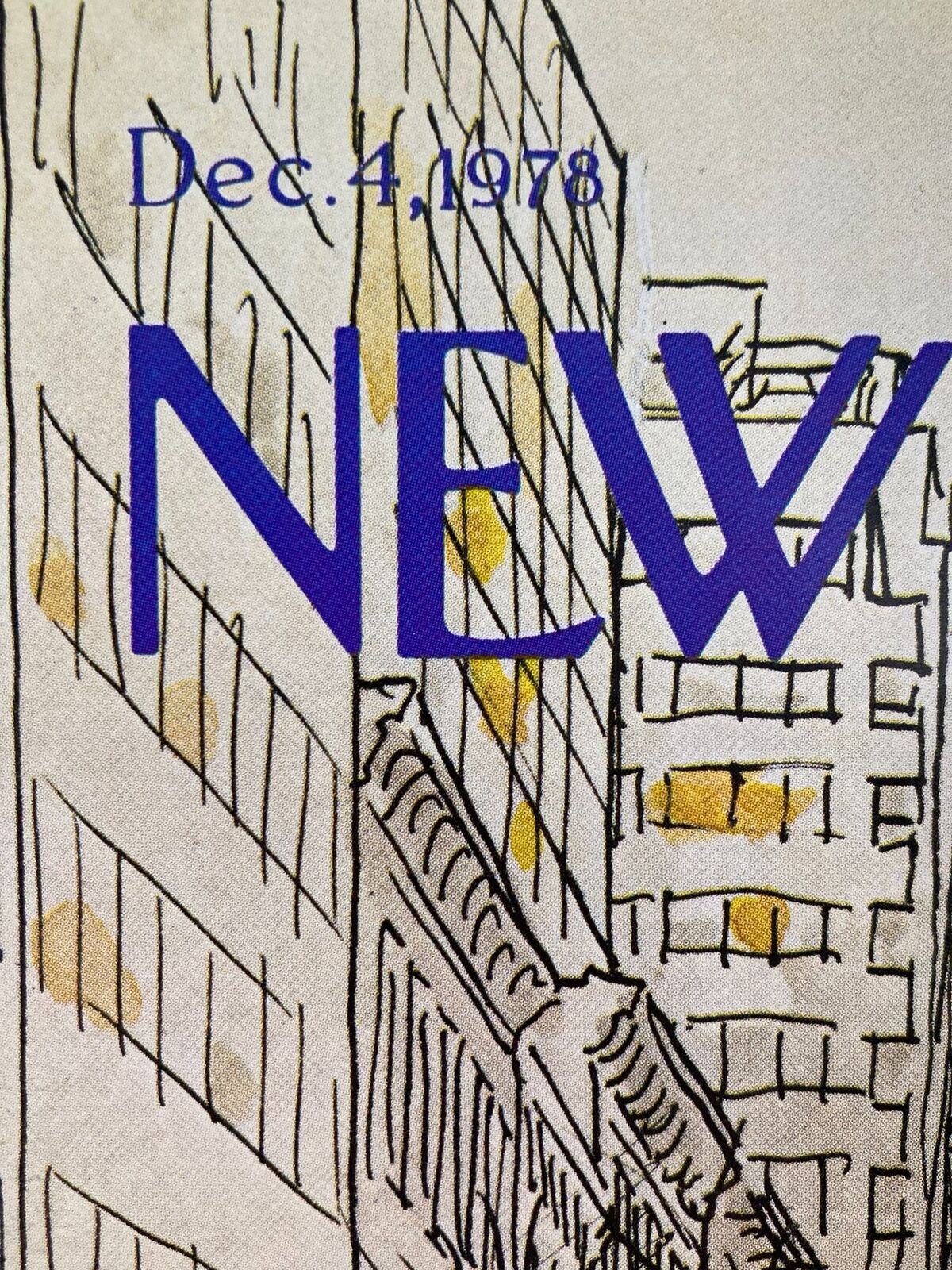 COVER ONLY The New Yorker December 4 1978 Mailman by Arthur Getz No Label