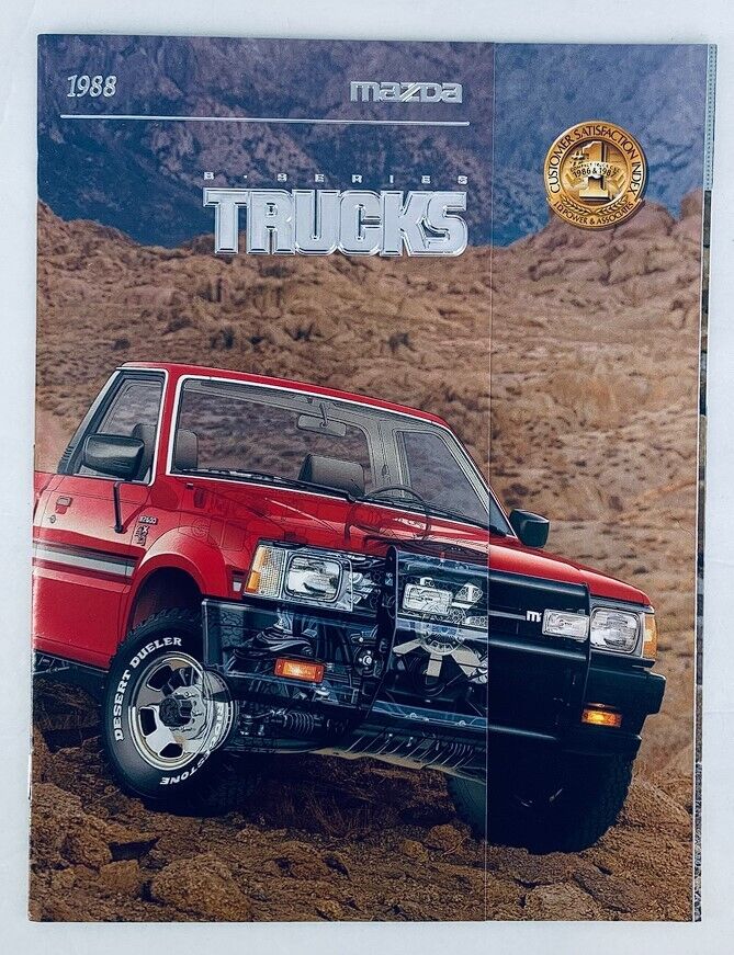 1988 Mazda B-Series Trucks Dealer Showroom Sales Brochure Guide Catalog VG