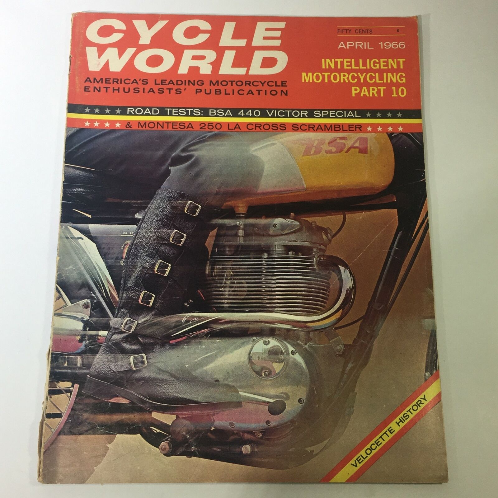 VTG Cycle World Magazine April 1966 - BSA 440 Victor / Montessa 250 Road Tests