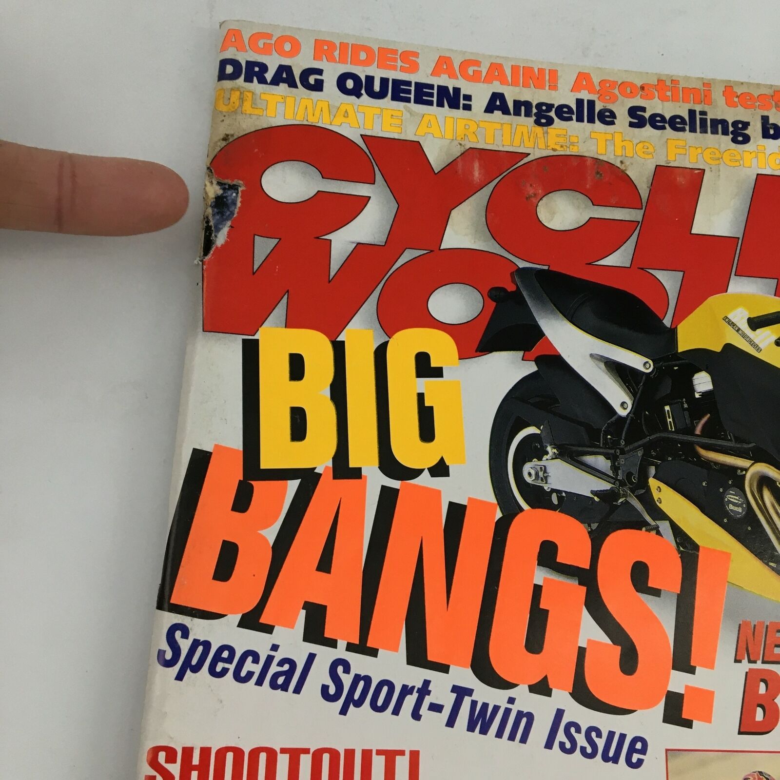 Cycle World Magazine September 1998 Ducati 916 vs Suzuki TL1000R & Buell X-1