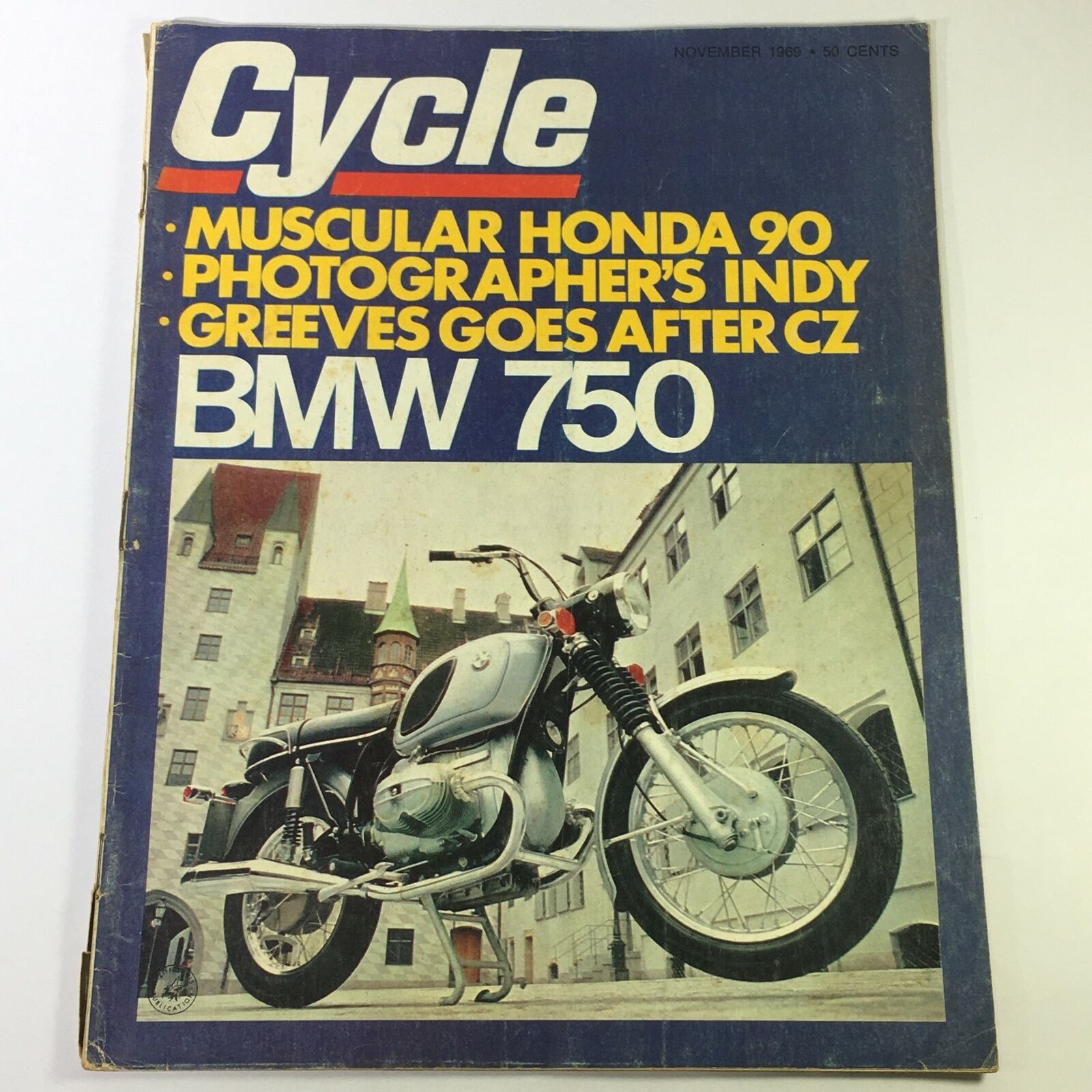 VTG Cycle Magazine November 1969 - Muscular Honda 90 / BMW 750 Road Test