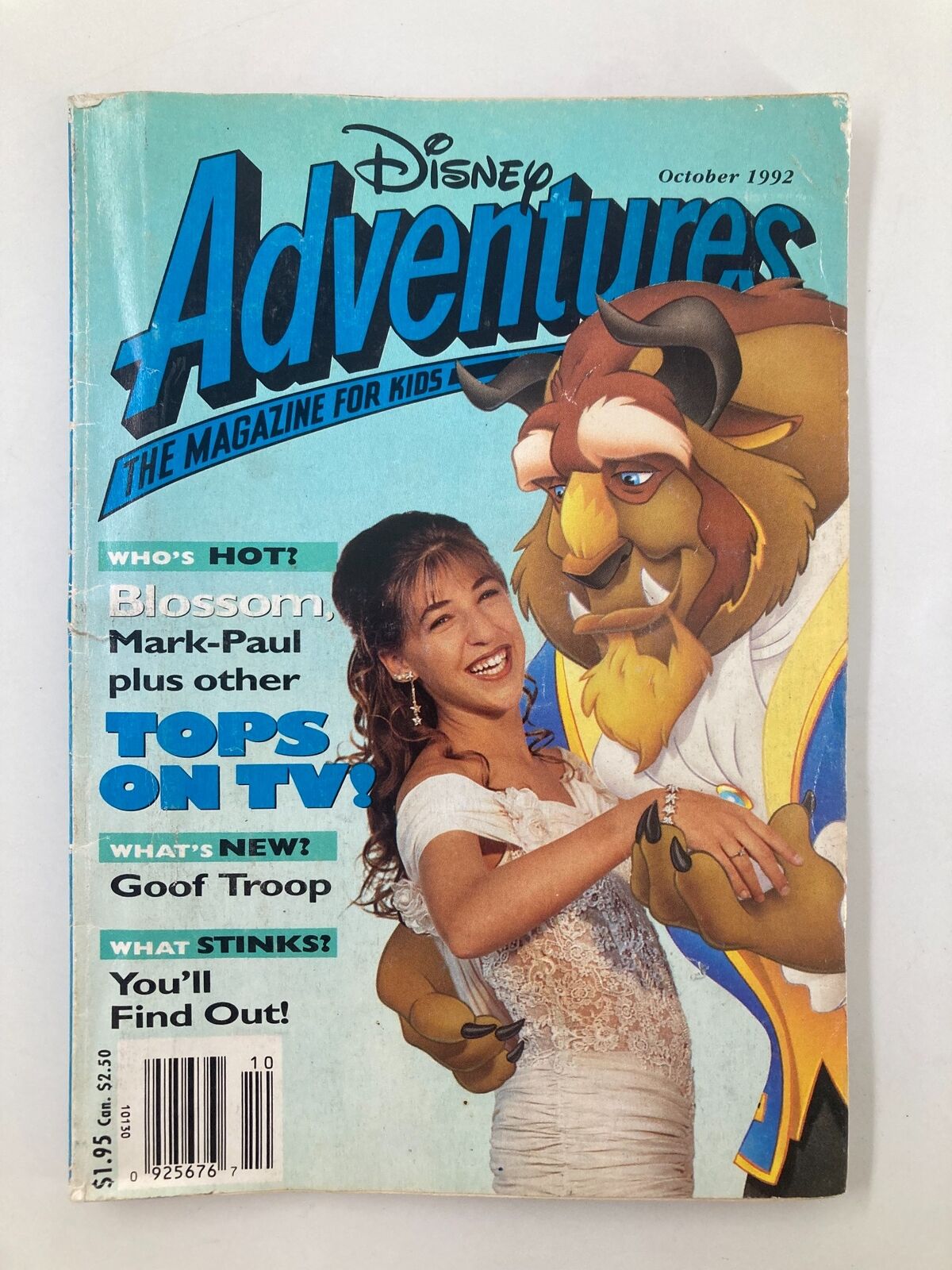 Disney Adventures Magazine October 1992 Blossom and Mark-Paul No Label