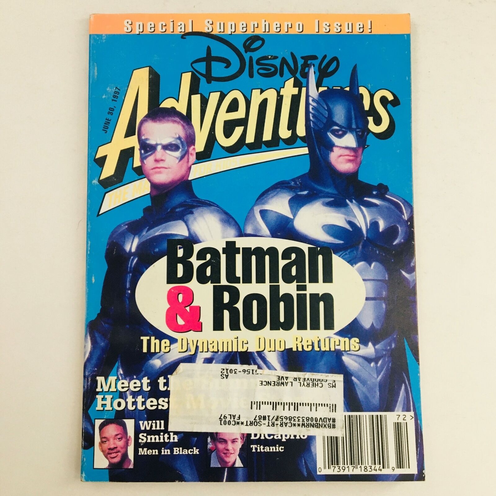 Disney Adventures Magazine June 1997 Batman & Robin & Will Smith & Leo DiCaprio