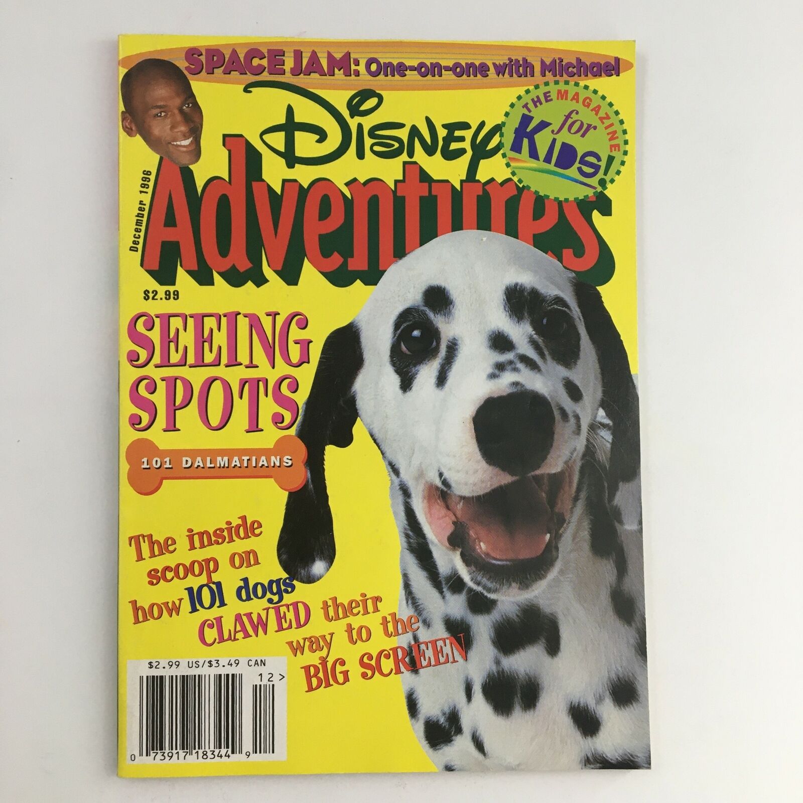 Disney Adventures Magazine December 1996 Space Jam Michael Jordan No Label