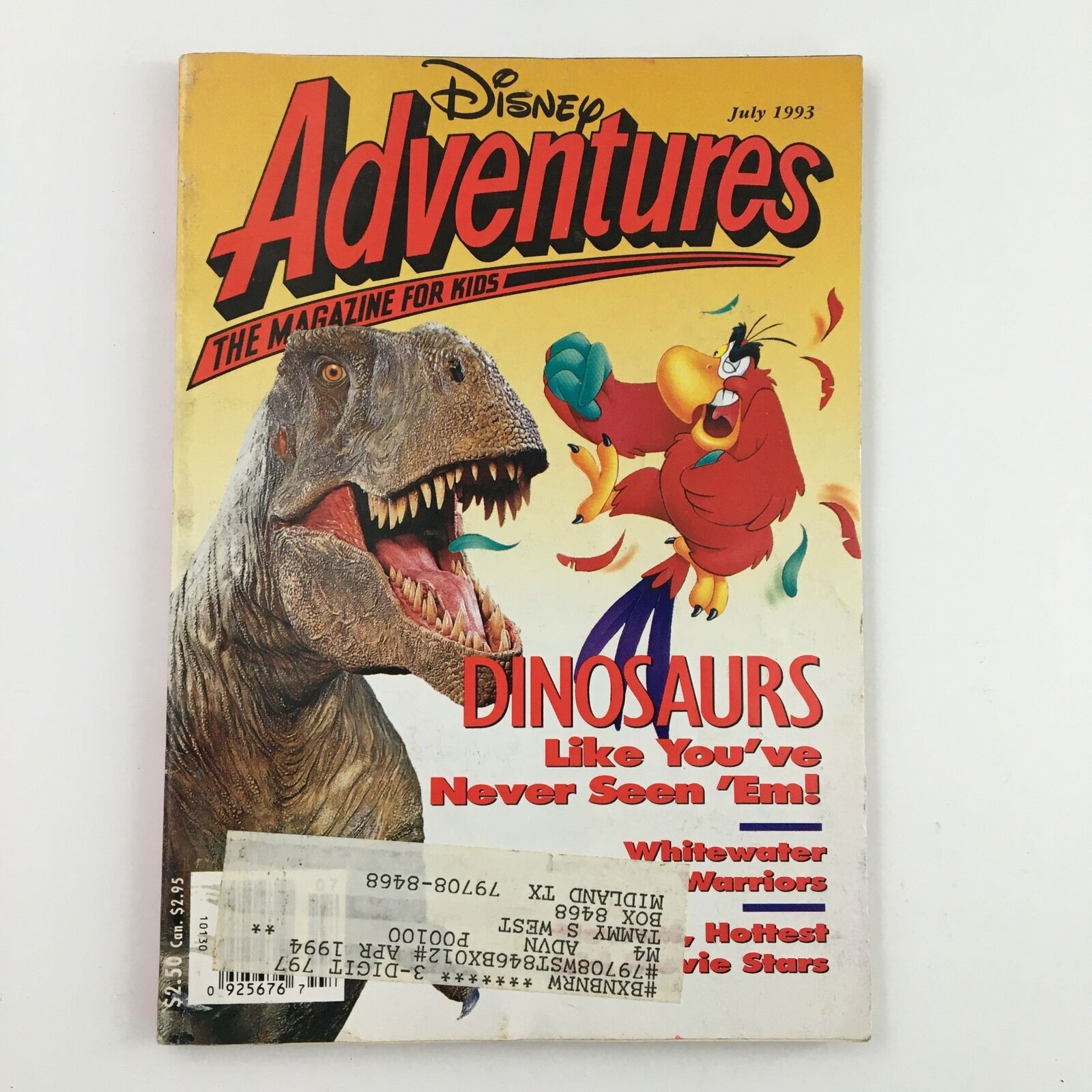 Disney Adventures Magazine July 1993 Dinosaurs Like You've Never Seen Them