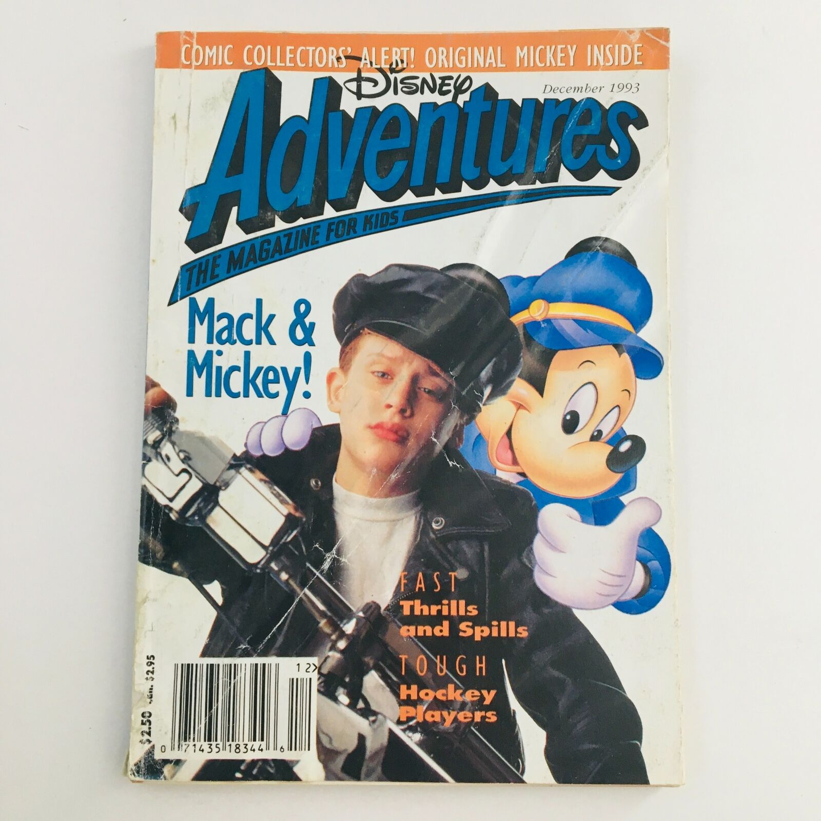 Disney Adventures Magazine December 1993 Macaulay Culkin & Mickey, No Label