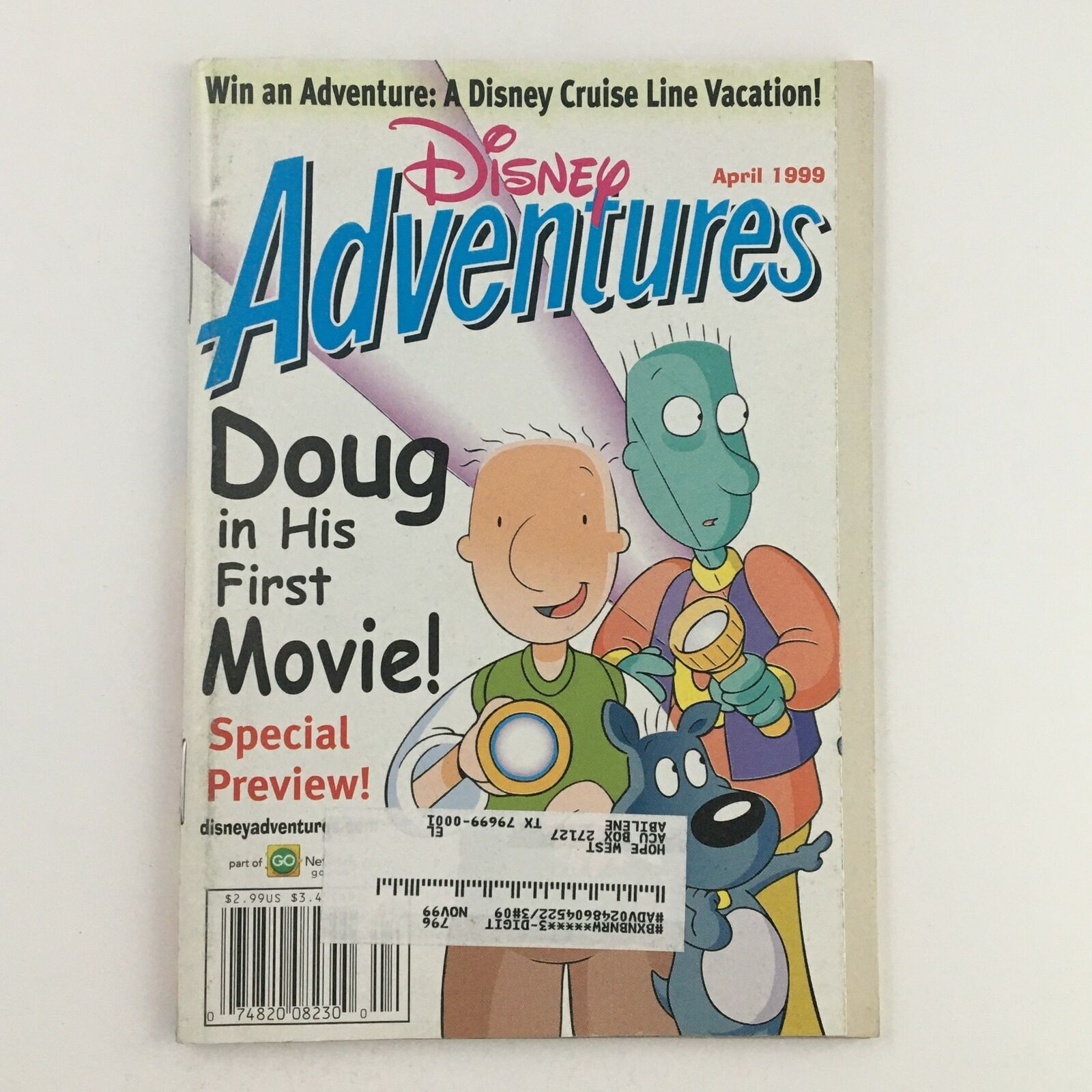 Disney Adventures Magazine April 1999 Doug in his First Movie A Special Preview