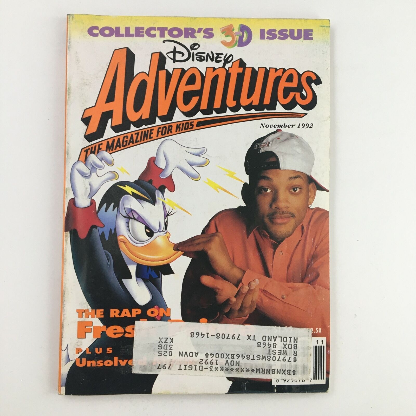 Disney Adventures Magazine November 1992 Will Smith The Rap On Fresh Prince