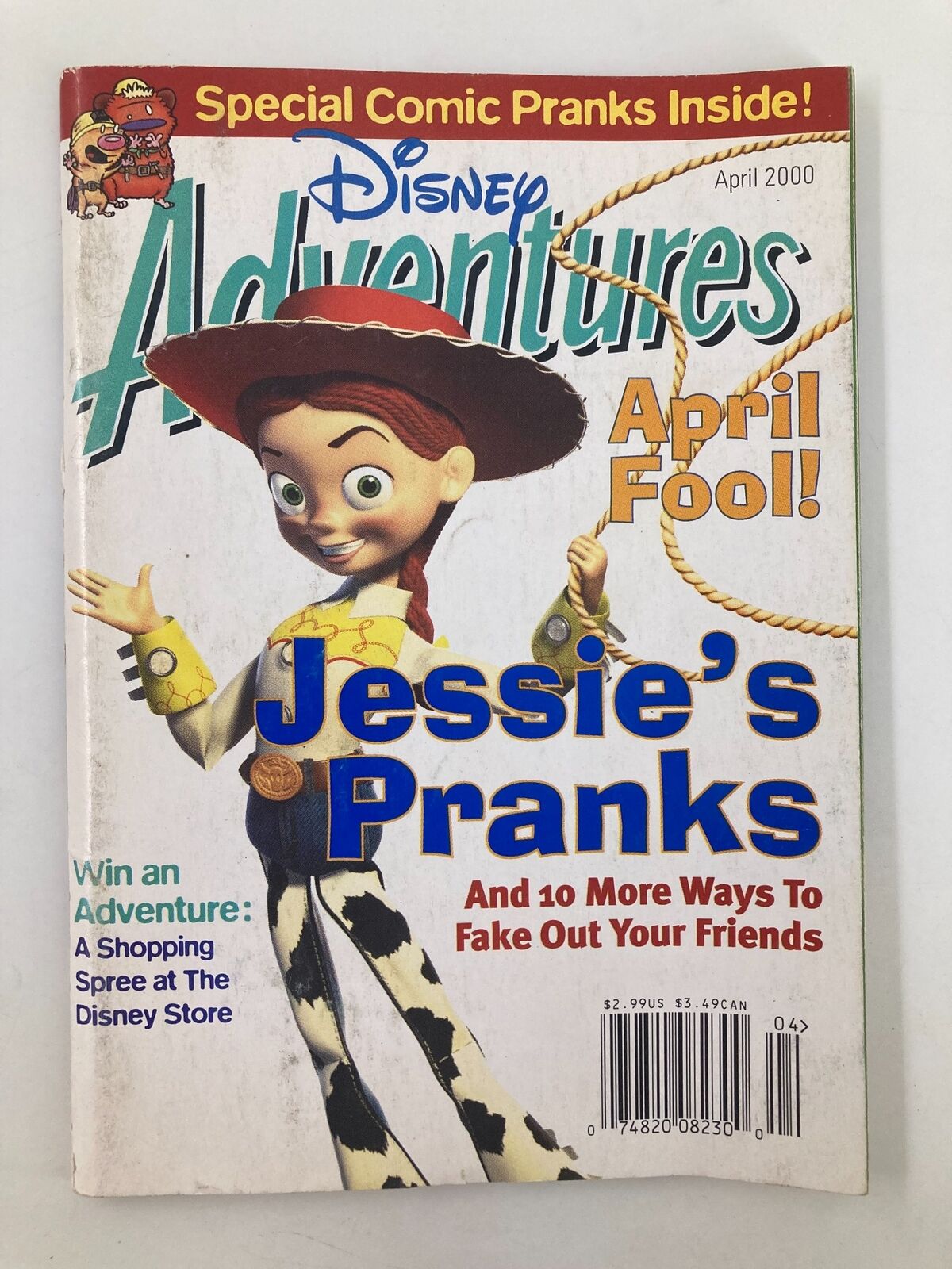 Disney Adventures Magazine April 2000 Jessie's Prank for April Fool No Label