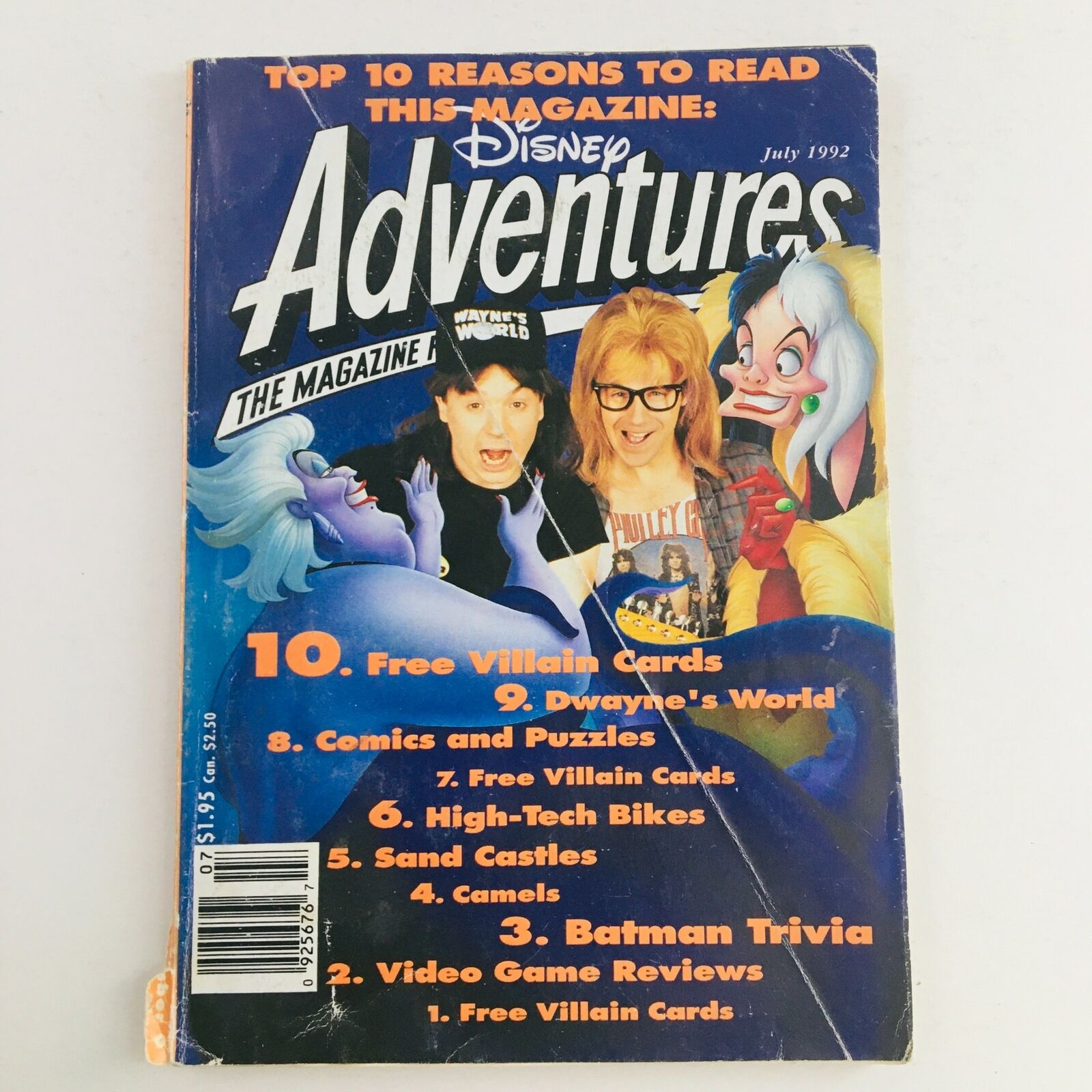 Disney Adventures Magazine July 1992 Mike Myers & Dana Carvey, No Label