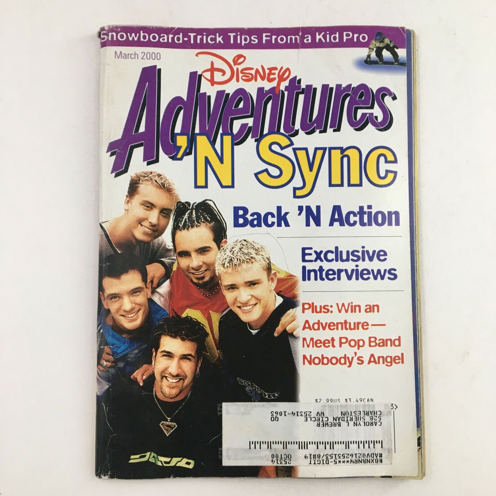 Disney Adventures Magazine March 2000 'N Sync Back 'N Action Exclusive Interview