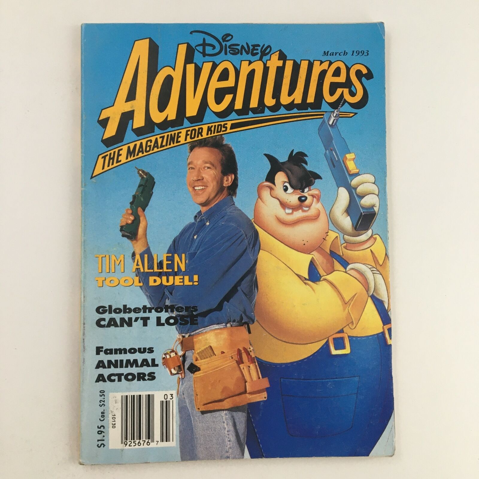 Disney Adventures Magazine March 1993 Tim Allen Tool Duel Animal Actors No Label