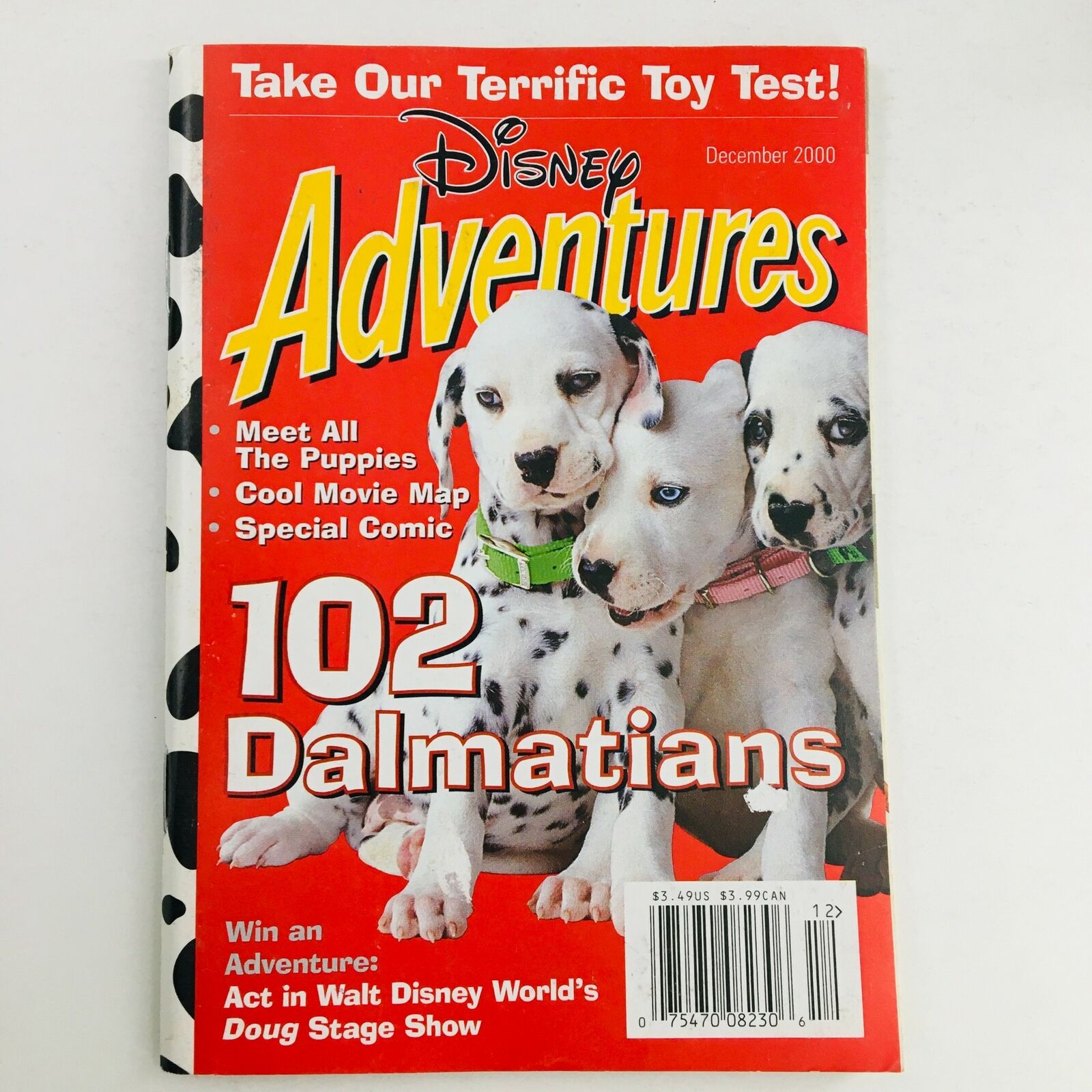 Disney Adventures Magazine December 2000 Meet All The 102 Dalmatians, No Label