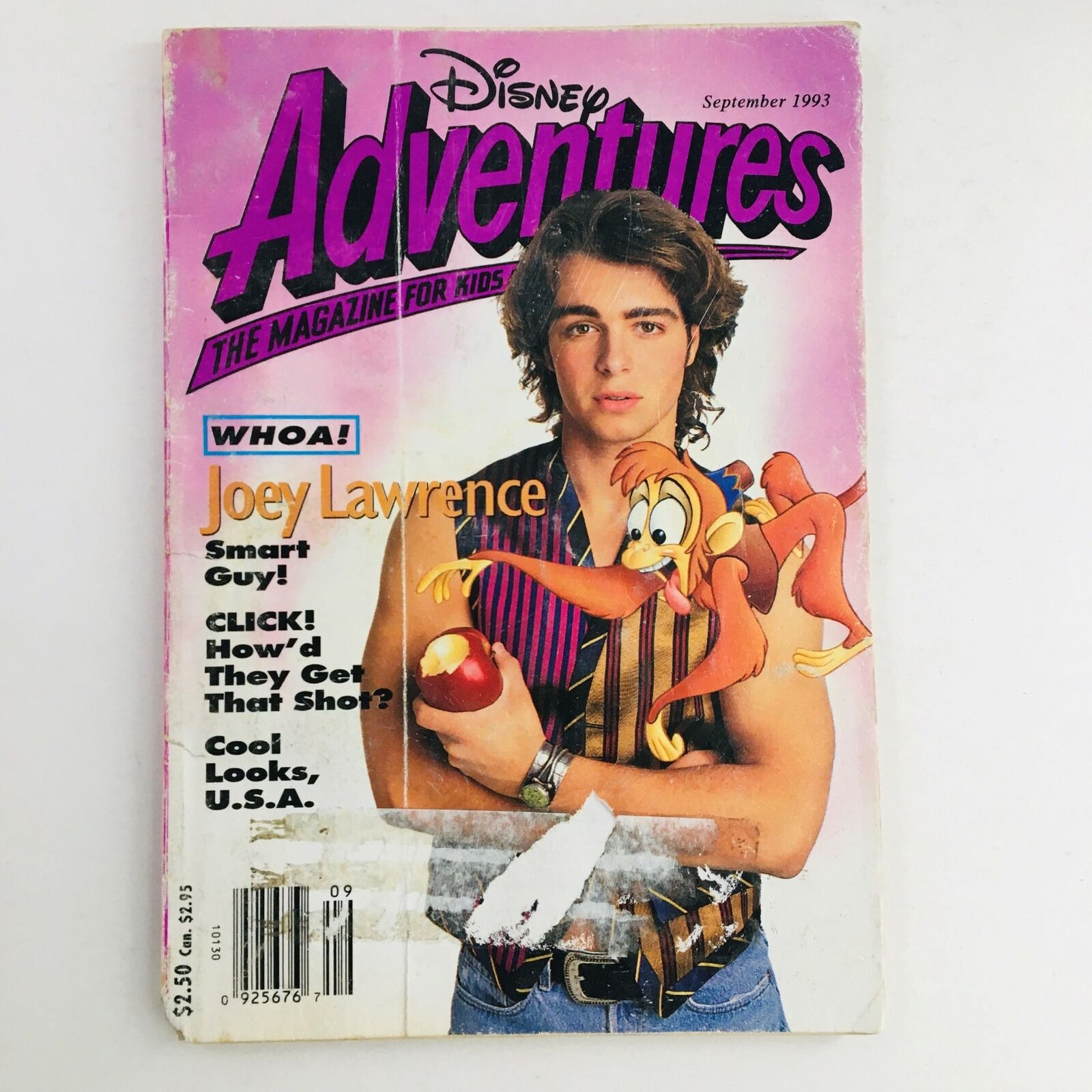 Disney Adventures Magazine September 1993 The Aladdin Voiceover Joey Lawrence