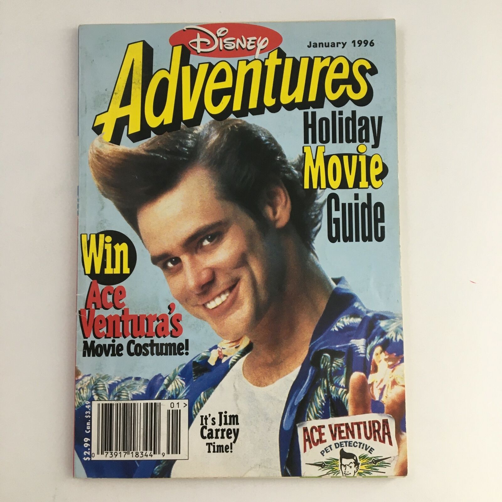 Disney Adventures Magazine January 1996 It's Jim Carrey Time No Label