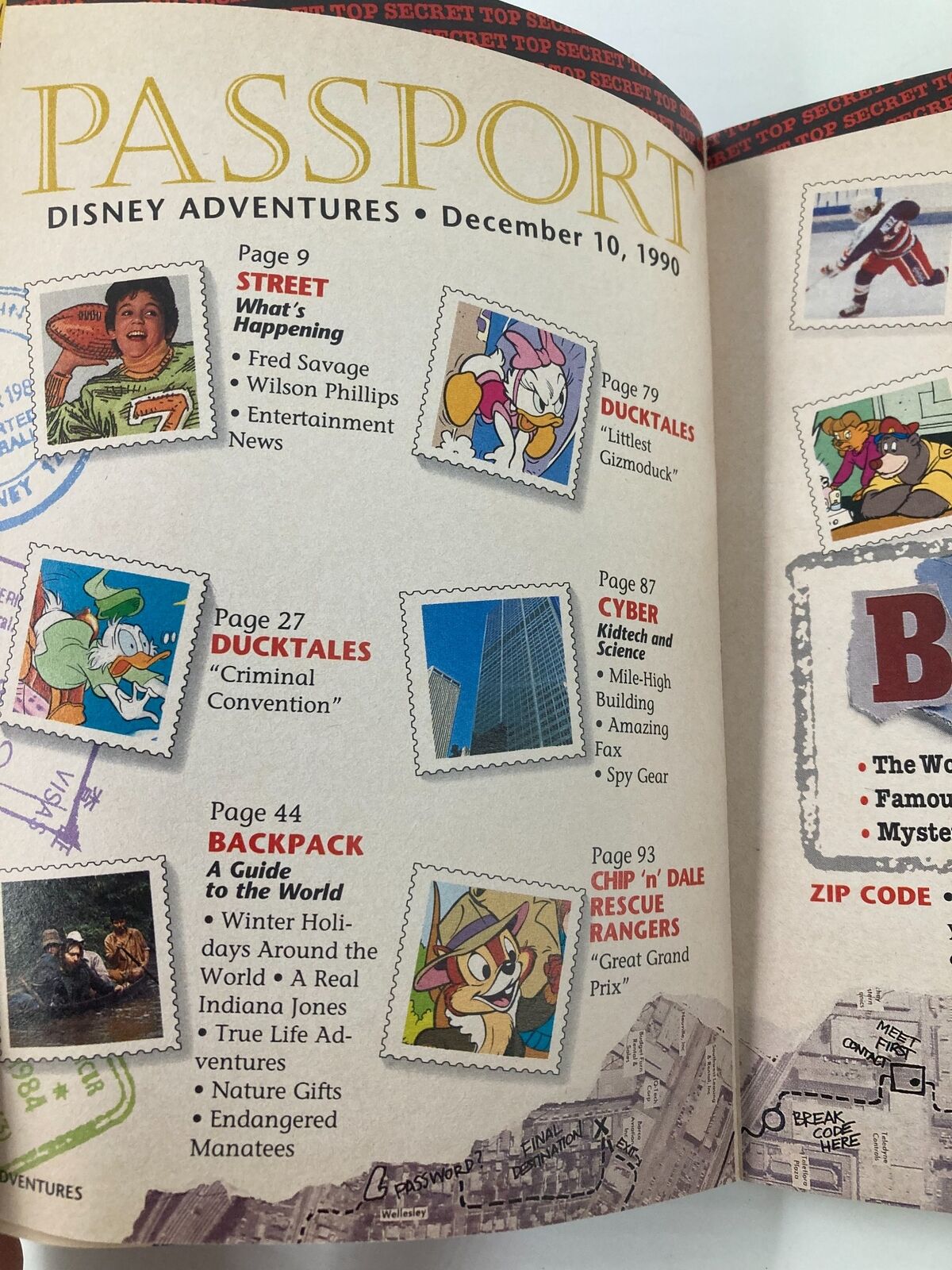 Disney Adventures Magazine December 10 1990 Fred Savage Hangs Out No Label