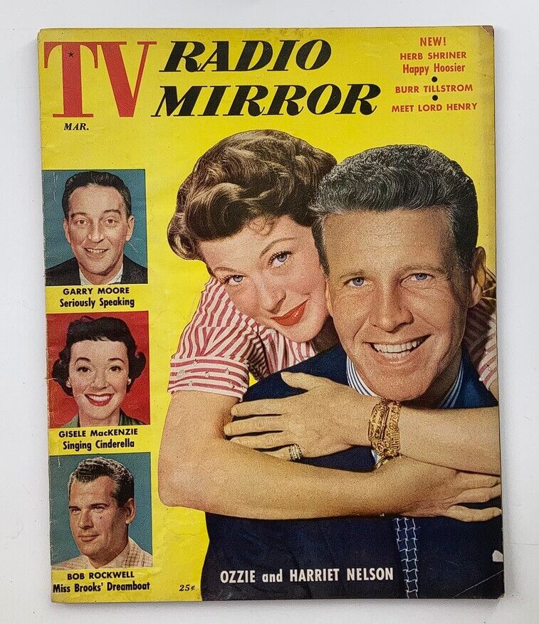 VTG TV Radio Mirror Magazine March 1955 Vol 43 #4 Ozzie and Harriet Nelson