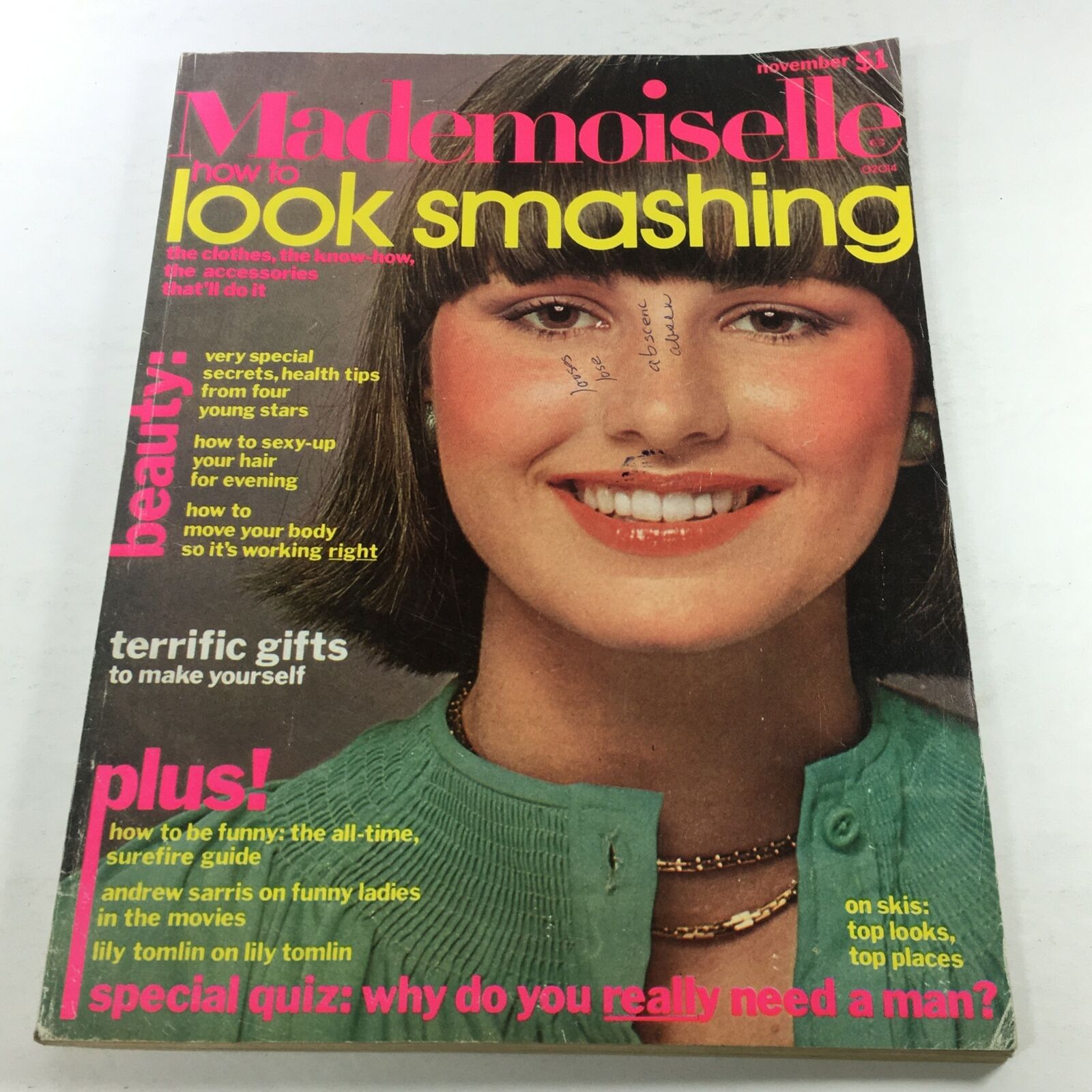 VTG Mademoiselle Magazine: November 1975 - Cover No Label